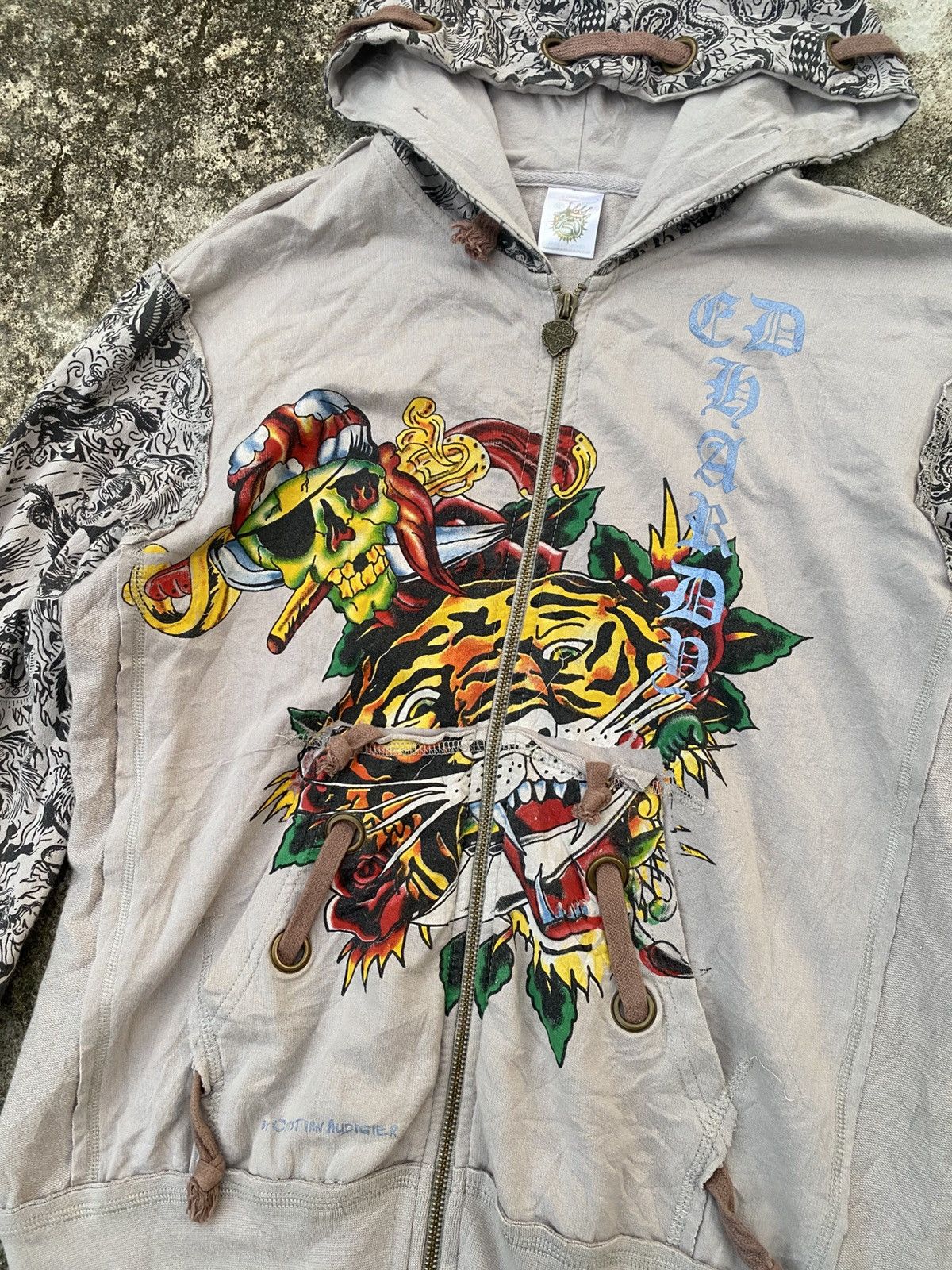 Ed Hardy Y2K Ed Hardy Cristian Audiger Lion Pirates Hoodie Size US M / EU 48-50 / 2 - 2 Thumbnail