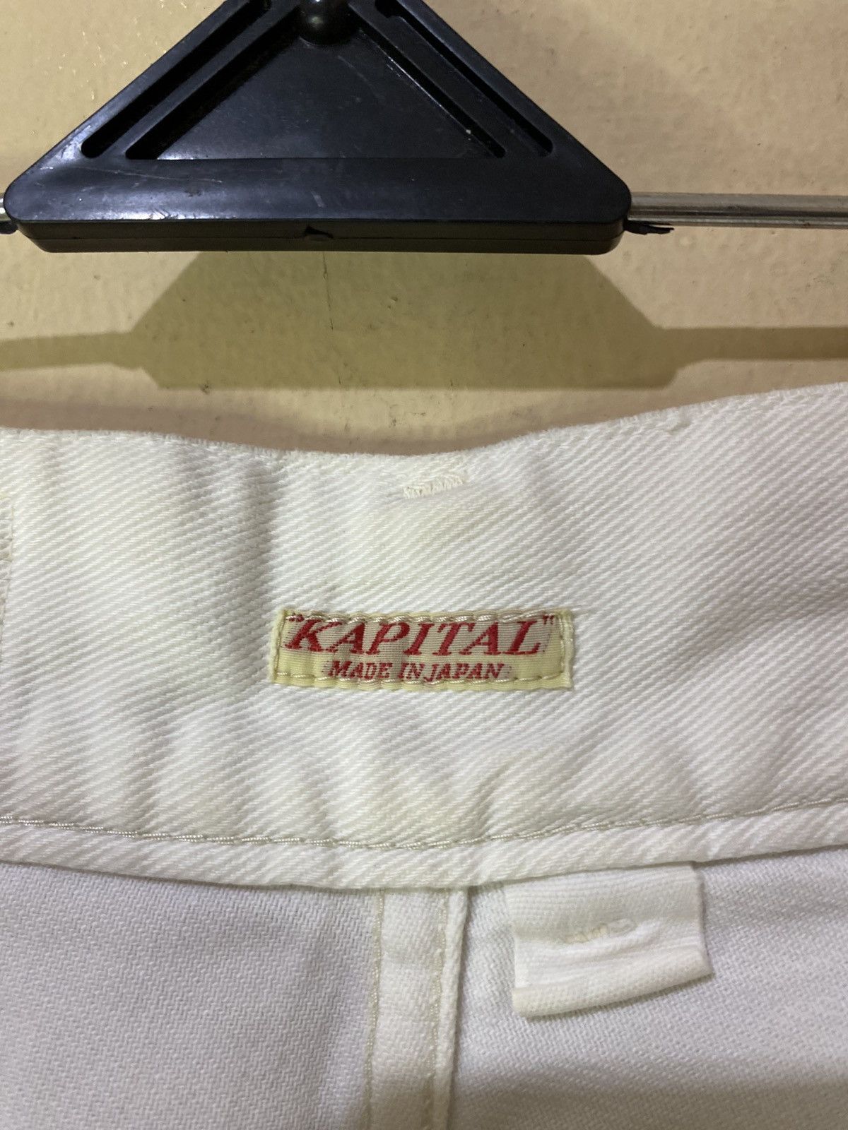 Kapital Kapital Japan White Denim Buckleback Size US 27 - 5 Thumbnail