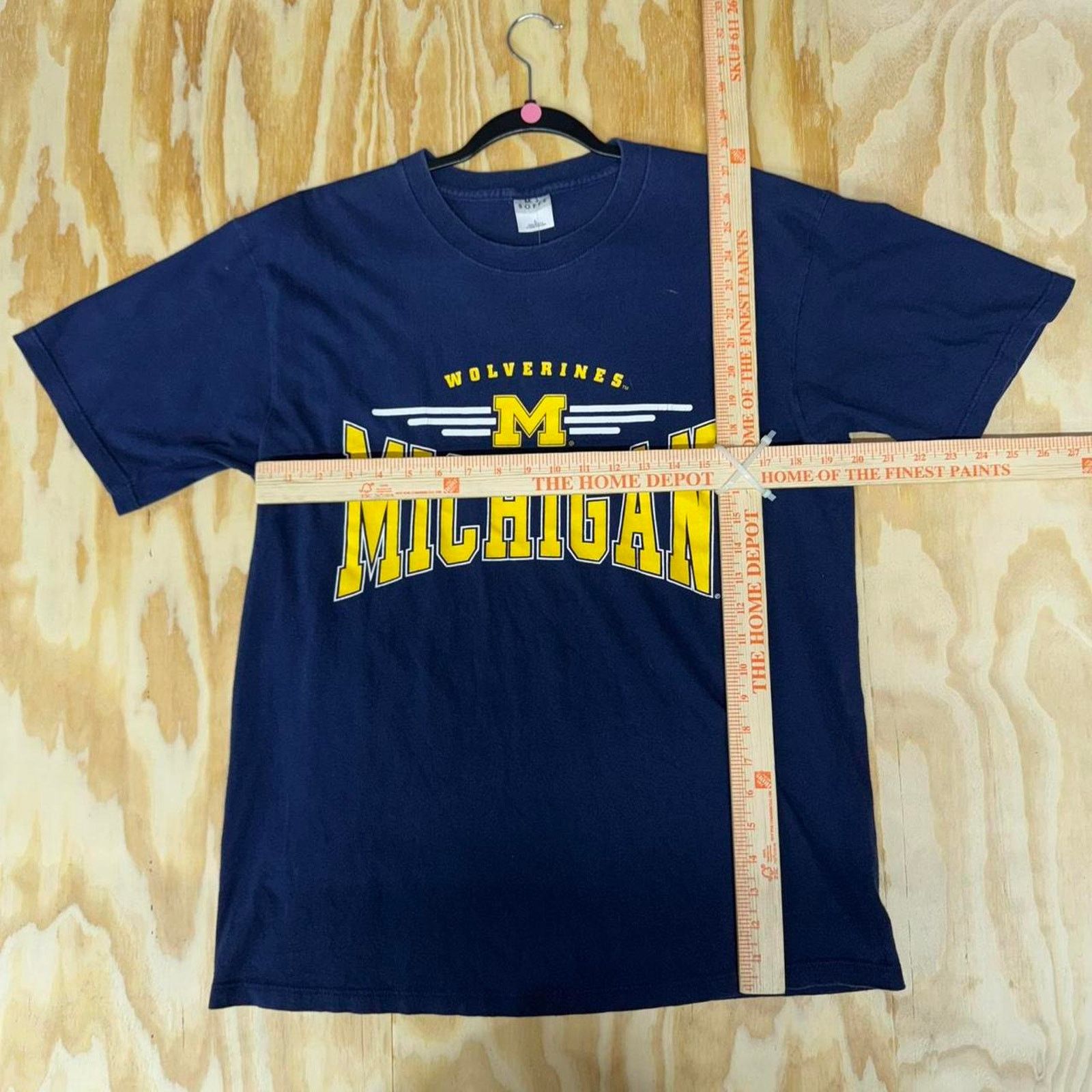 Vintage Vintage y2k navy blue univeristy of michigan collegiate tee Size US L / EU 52-54 / 3 - 3 Thumbnail