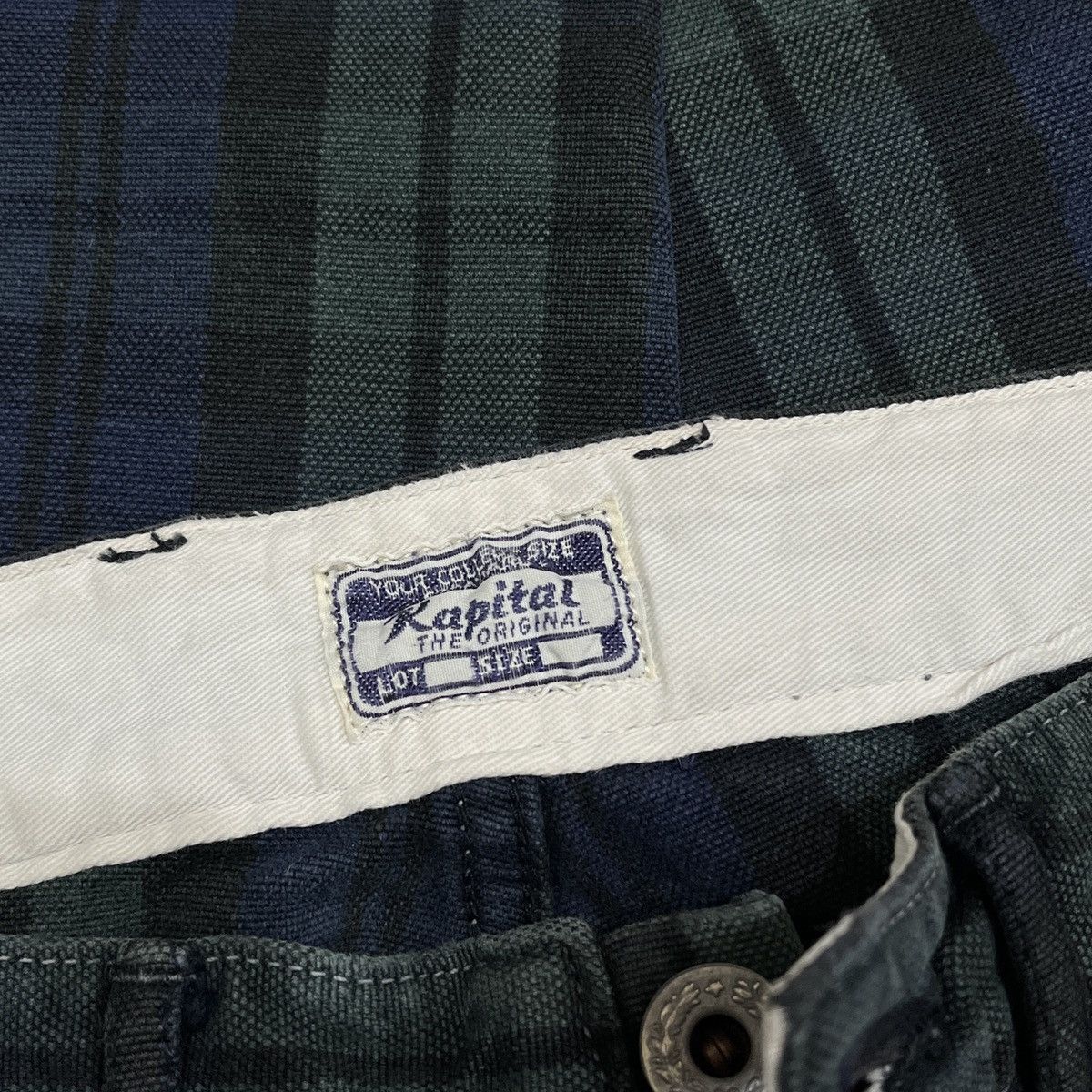 Kapital 90s KAPITAL Slim cut Plaid Tartan Fatigue Pants Size US 30 / EU 46 - 7 Thumbnail