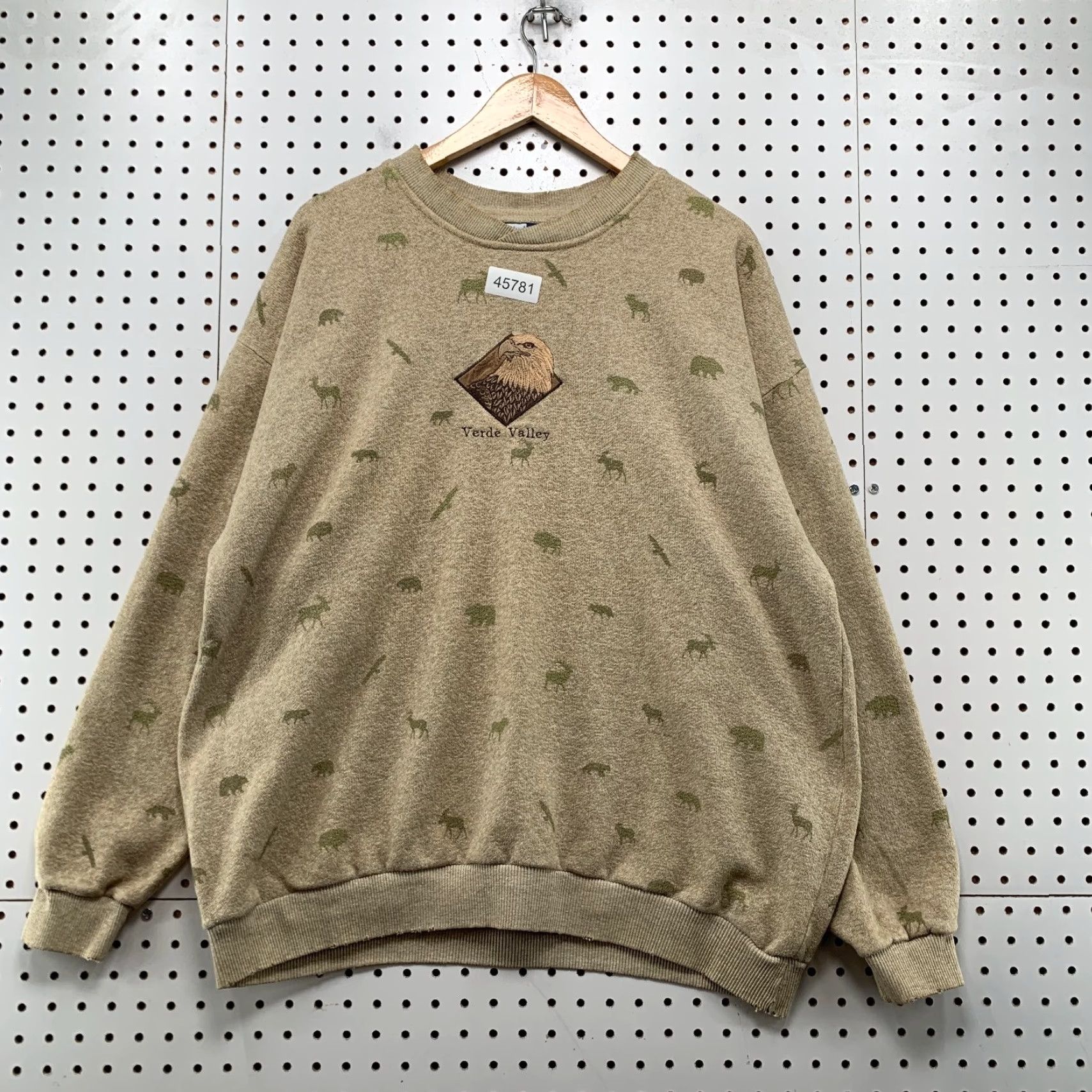Vintage VINTAGE Art Unlimited Sweatshirt Mens 2XL Beige Verde Valley Eagle Nature USA Shirt Mens 2XL Beige Nature USA Vintage Art Unlimited Sweatshirt Size US XXL / EU 58 / 5 - 2 Thumbnail