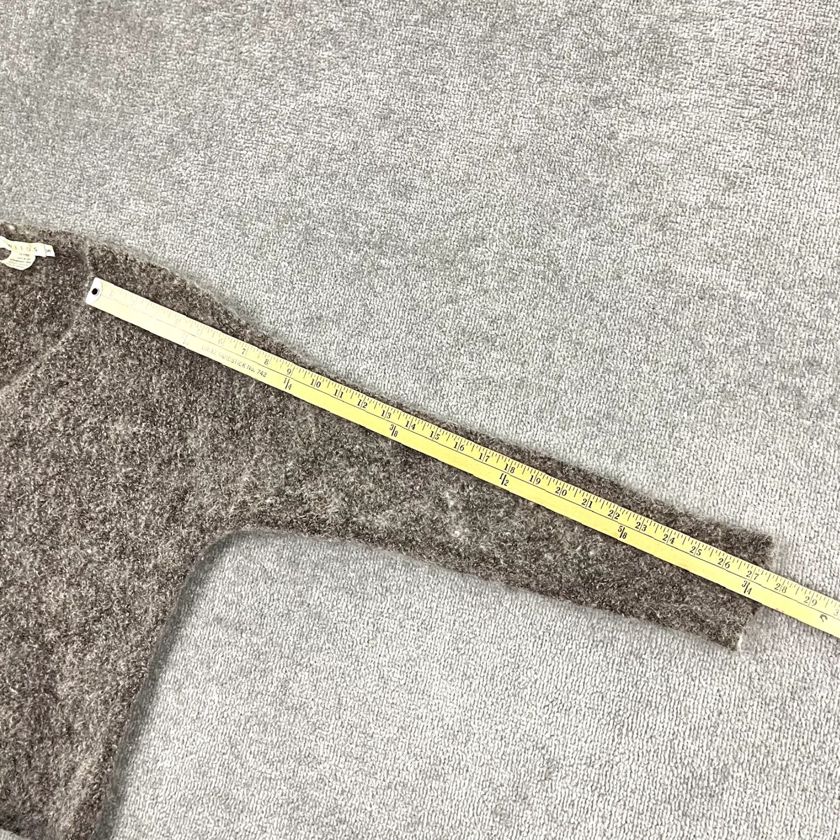 Vintage TWEEDS Cardigan Sweater Womens Small Merino Wool Kid Mohair Brown Made in Italy Size S / US 4 / IT 40 - 5 Thumbnail