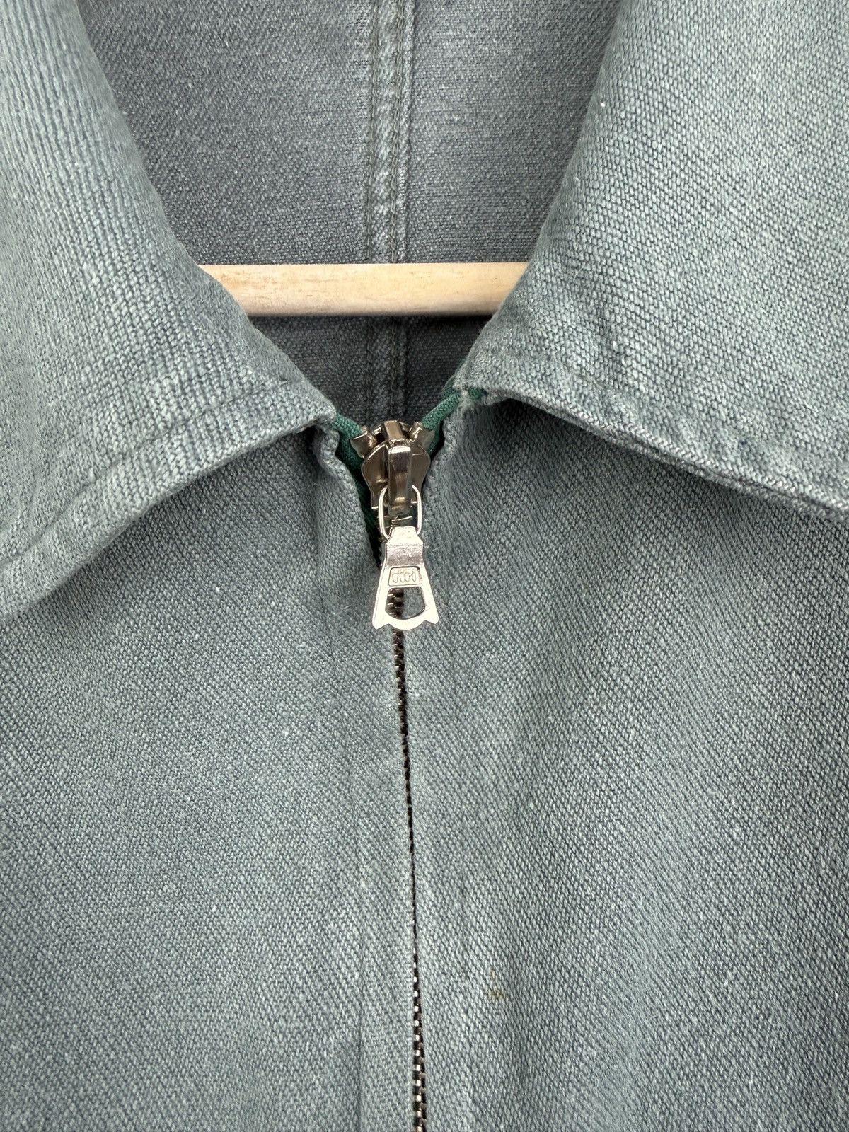 Le Laboureur 🇨🇭 Vintage 70s Swiss Army Military Work Jacket WSB Qualite Size US M / EU 48-50 / 2 - 5 Thumbnail