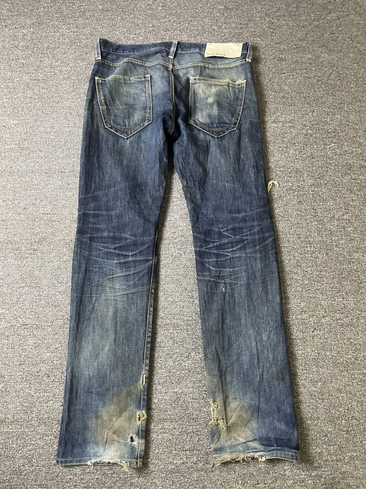 Japanese Brand × Vintage Vintage DUDE RANCH Distressed Denim Ripped Jeans (117) Size US 35 - 11 Thumbnail