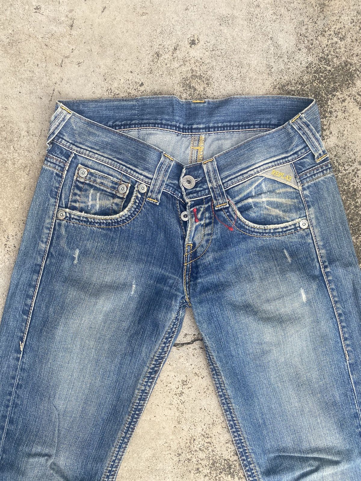 Designer × If Six Was Nine × Replay Flare Jeans Replay Faded High Rise Bootcut Size US 30 / EU 46 - 10 Thumbnail