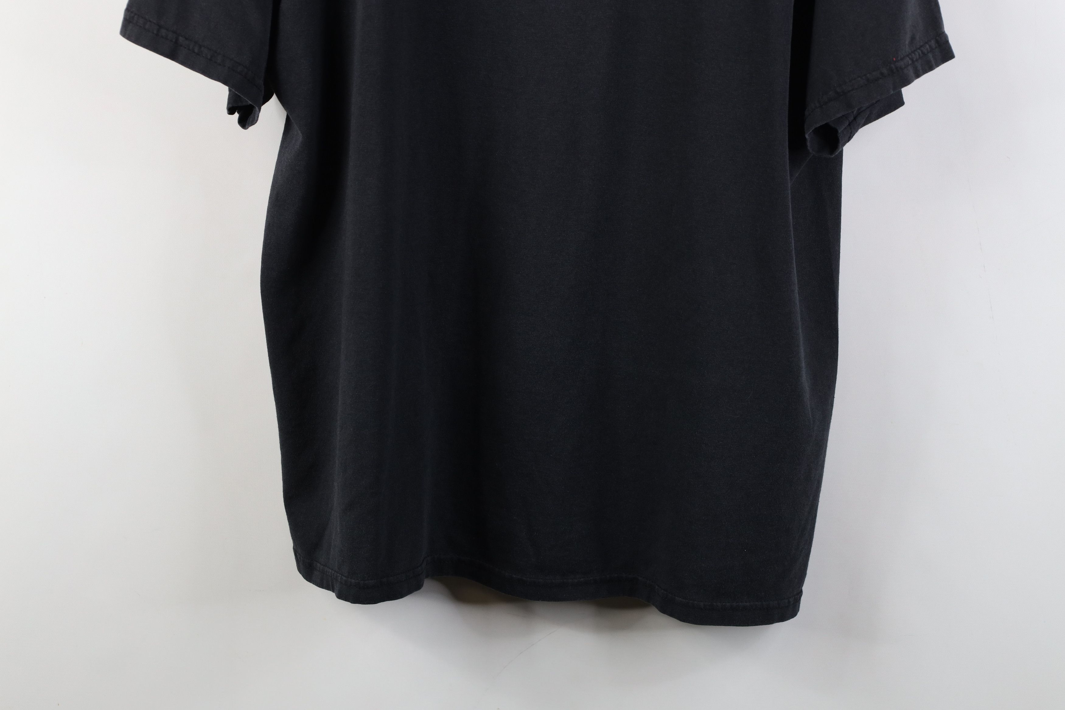 Hanes Vintage 90s Y2K Hanes Heavyweight Short Sleeve T-Shirt Black Size US L / EU 52-54 / 3 - 3 Thumbnail