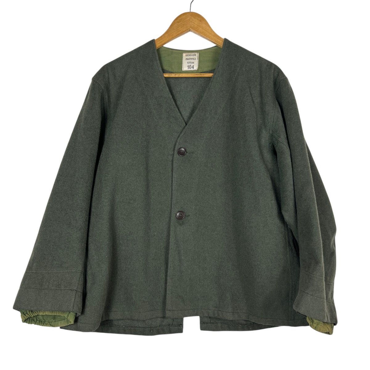 FrenchTrotters × Vintage 🔥 VINTAGE DEBOSQUE PAUWELS FRENCH MILITARY WOOL LINER JACKET Size US L / EU 52-54 / 3 - 1 Thumbnail