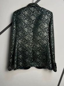 Authentic Saint Laurent star embroidered smoking jacket