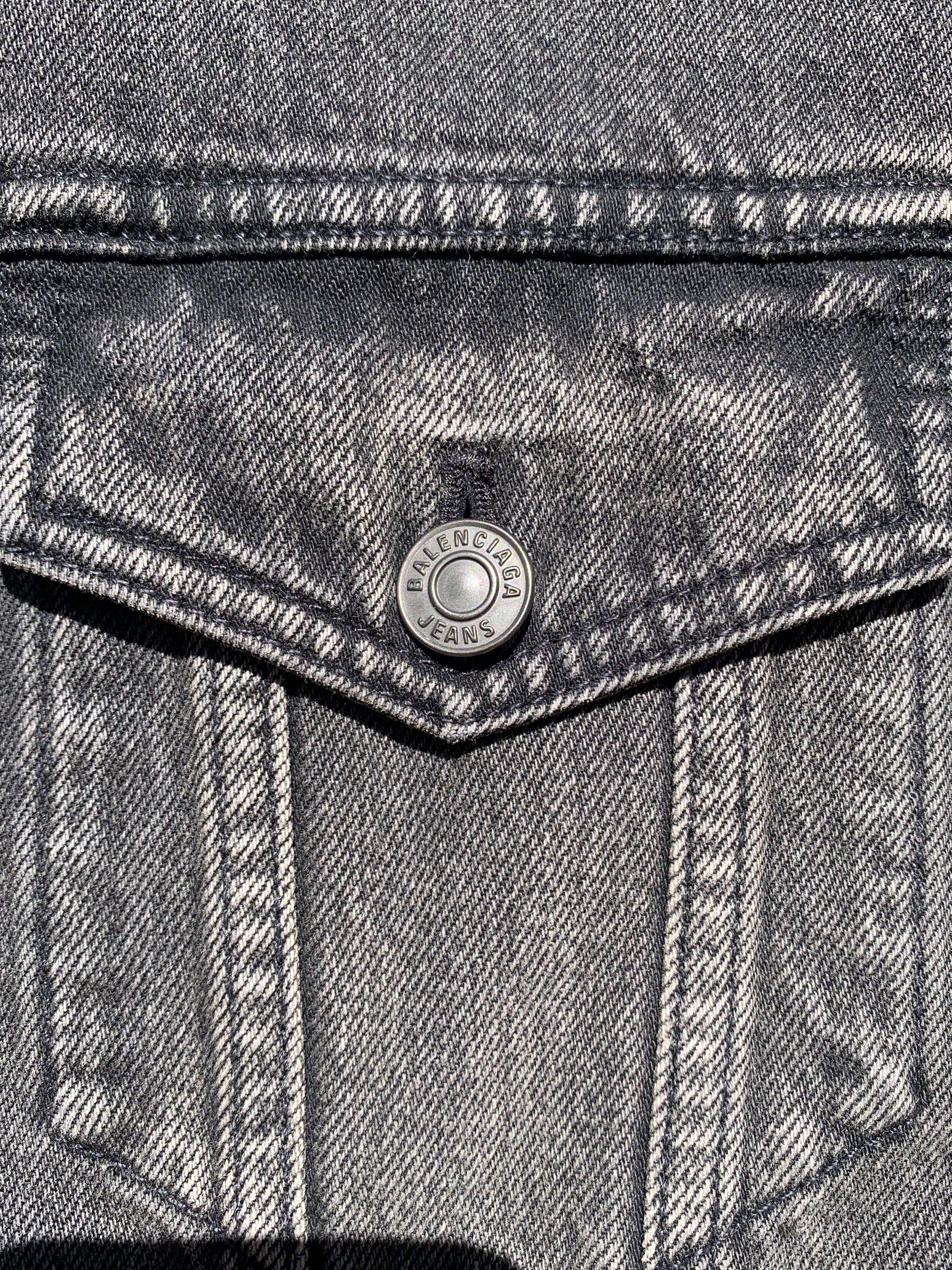 Balenciaga Balenciaga Notre Dame Oversized Denim Jacket Black Size US L / EU 52-54 / 3 - 5 Thumbnail