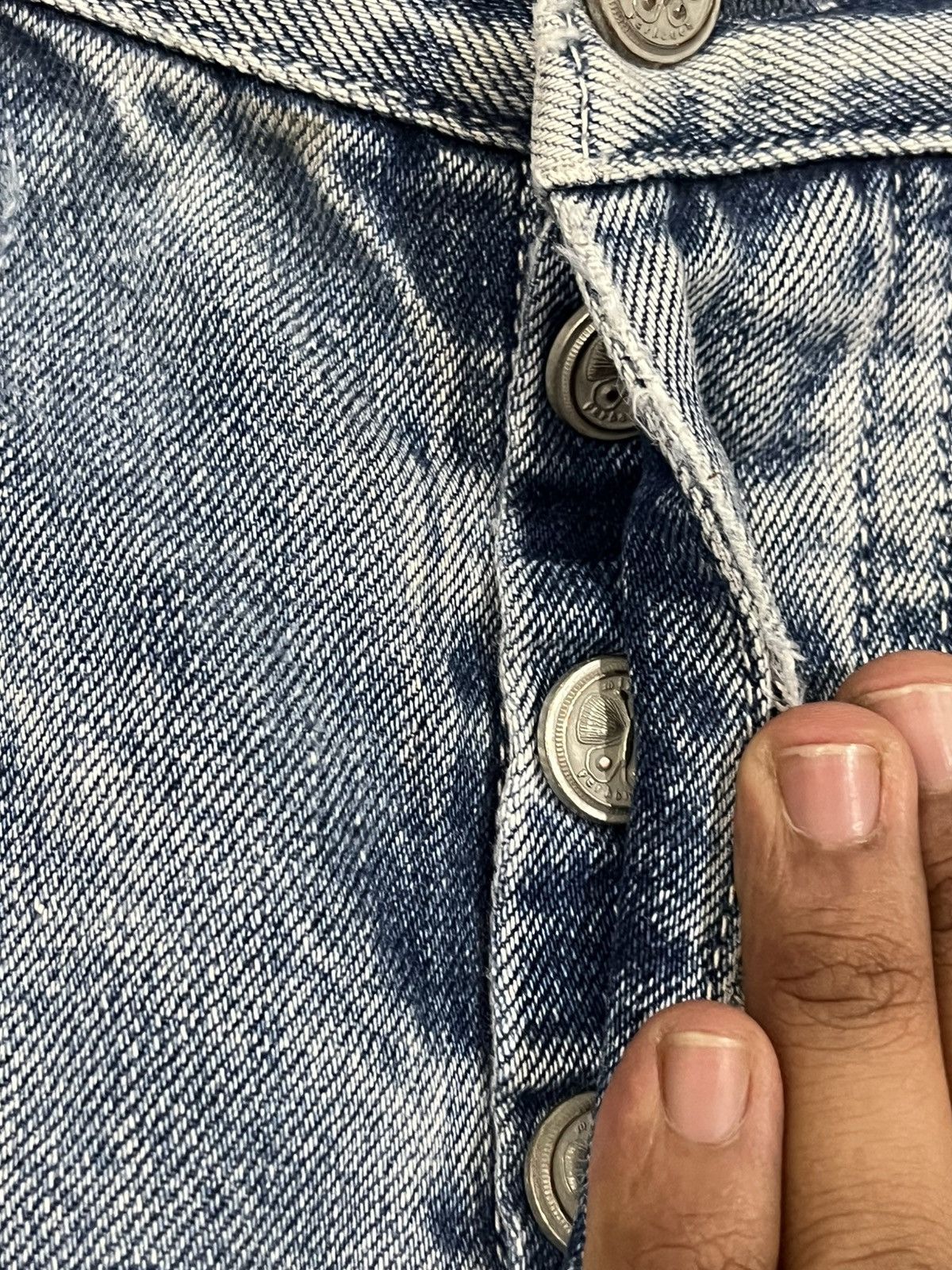 Japanese Brand × mina perhonen Vintage mina phernon Selvedge Distressed Denim Size US 29 - 6 Thumbnail