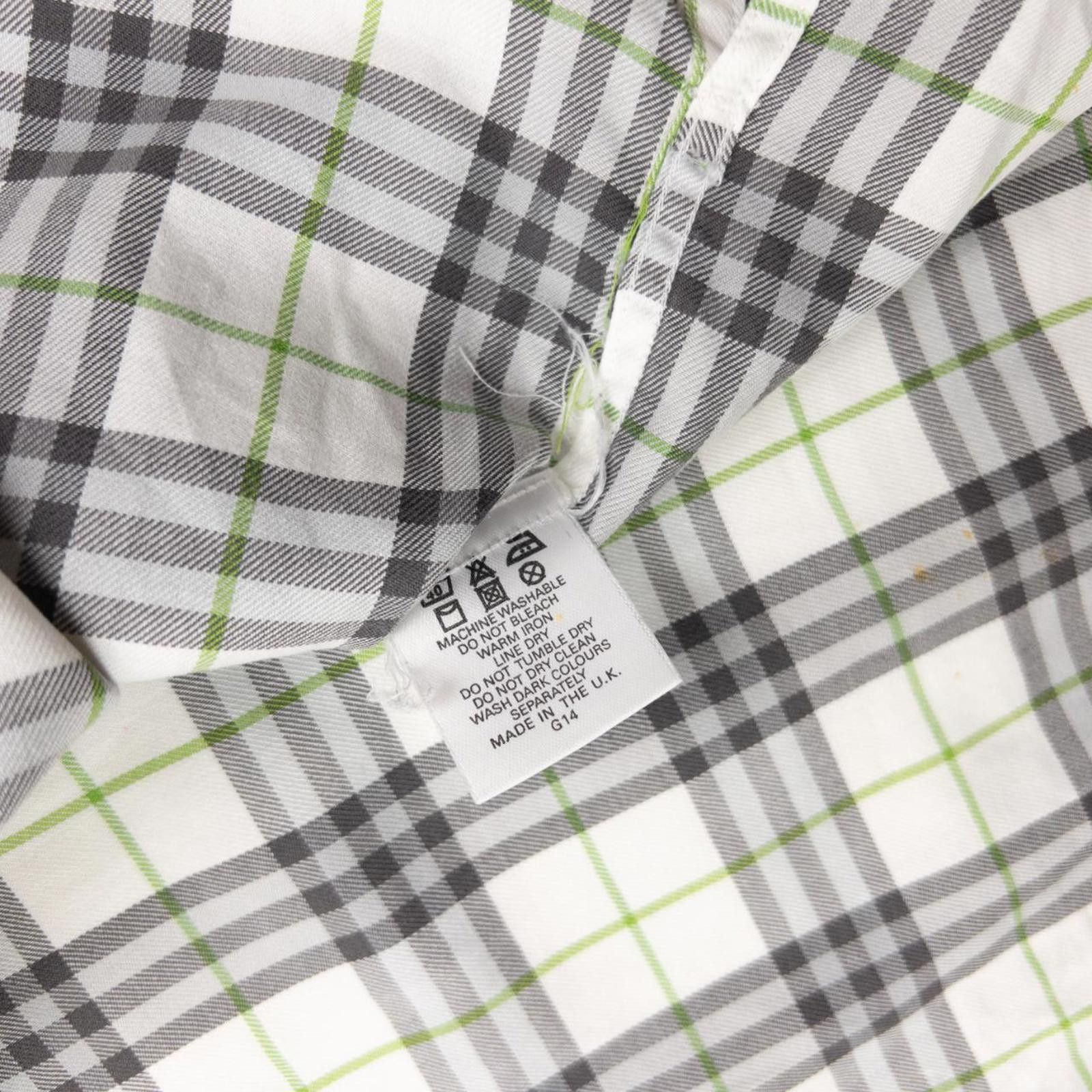 Burberry Vintage Burberry Nova Check Short Sleeve Button Up Shirt XL Size US XL / EU 56 / 4 - 8 Thumbnail