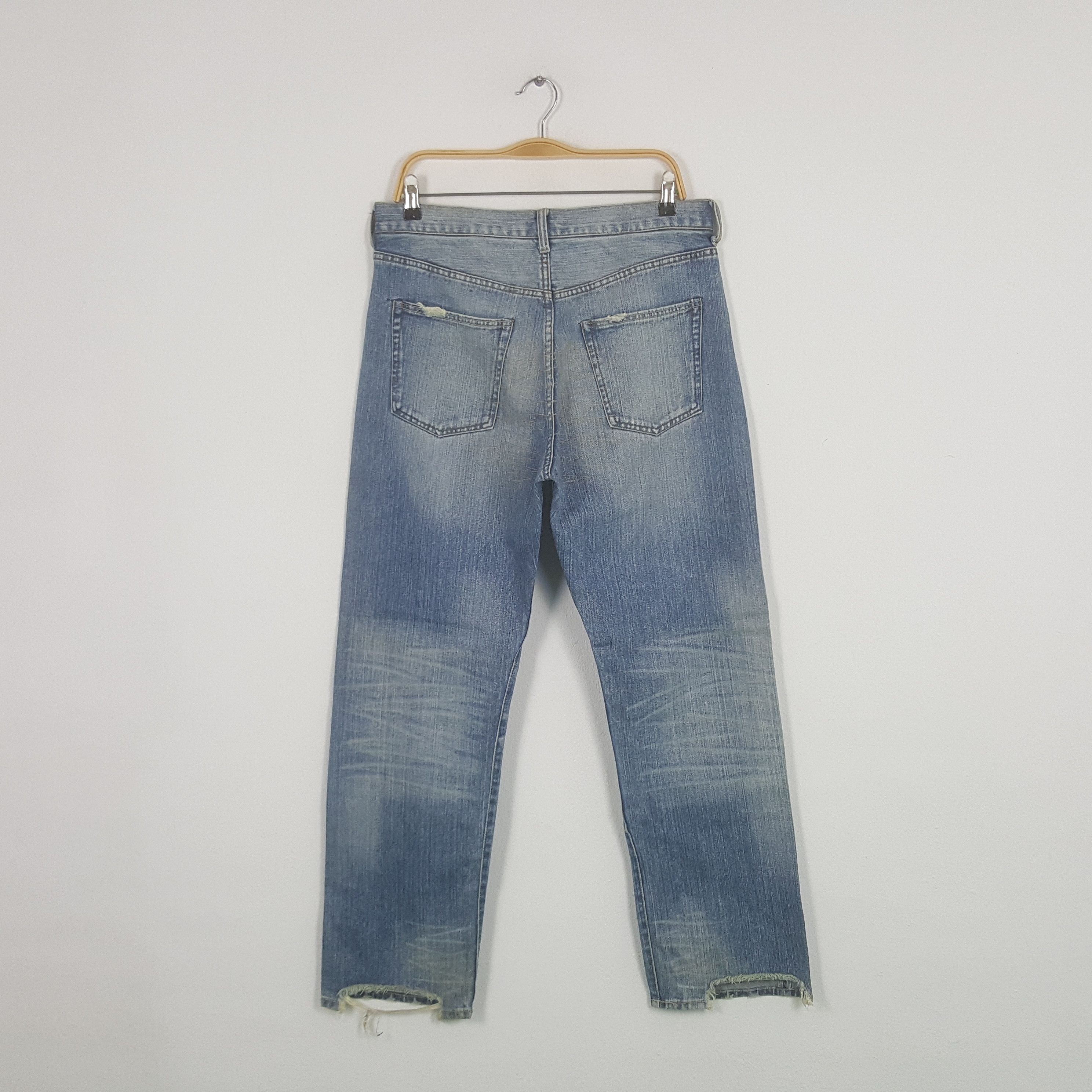 Japanese Brand Vintage Exribitionist Japanese Patchwork Denim Jeans Size US 32 / EU 48 - 4 Thumbnail