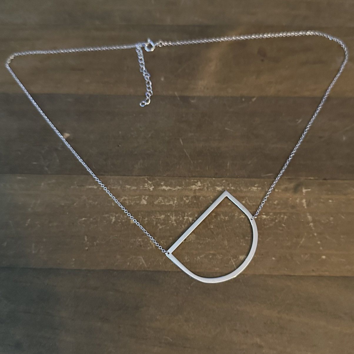 Other Cai silver tone sideway initial letter D necklace Size ONE SIZE - 3 Thumbnail
