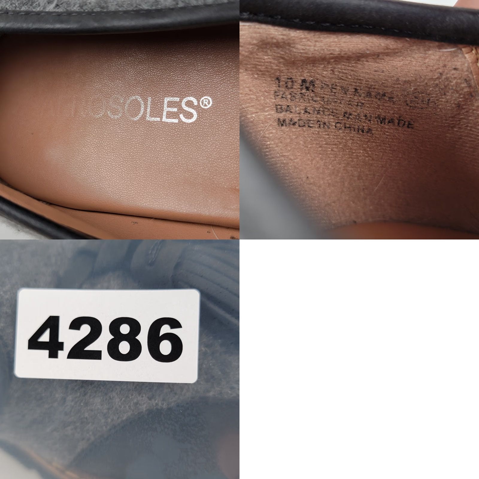 Vintage Aerosoles Women's Pen Name Kiltie Loafer Black & Grey Tasseled Slip On Flat Size US 10 / IT 40 - 9 Thumbnail