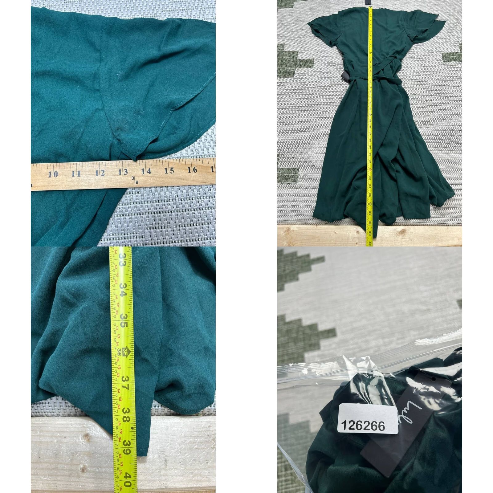 Lulus Lulus Rise To The Occasion Emerald Midi Wrap Dress Womens XXS Green Surplice New Size XXS / US 00 / IT 34 - 8 Thumbnail
