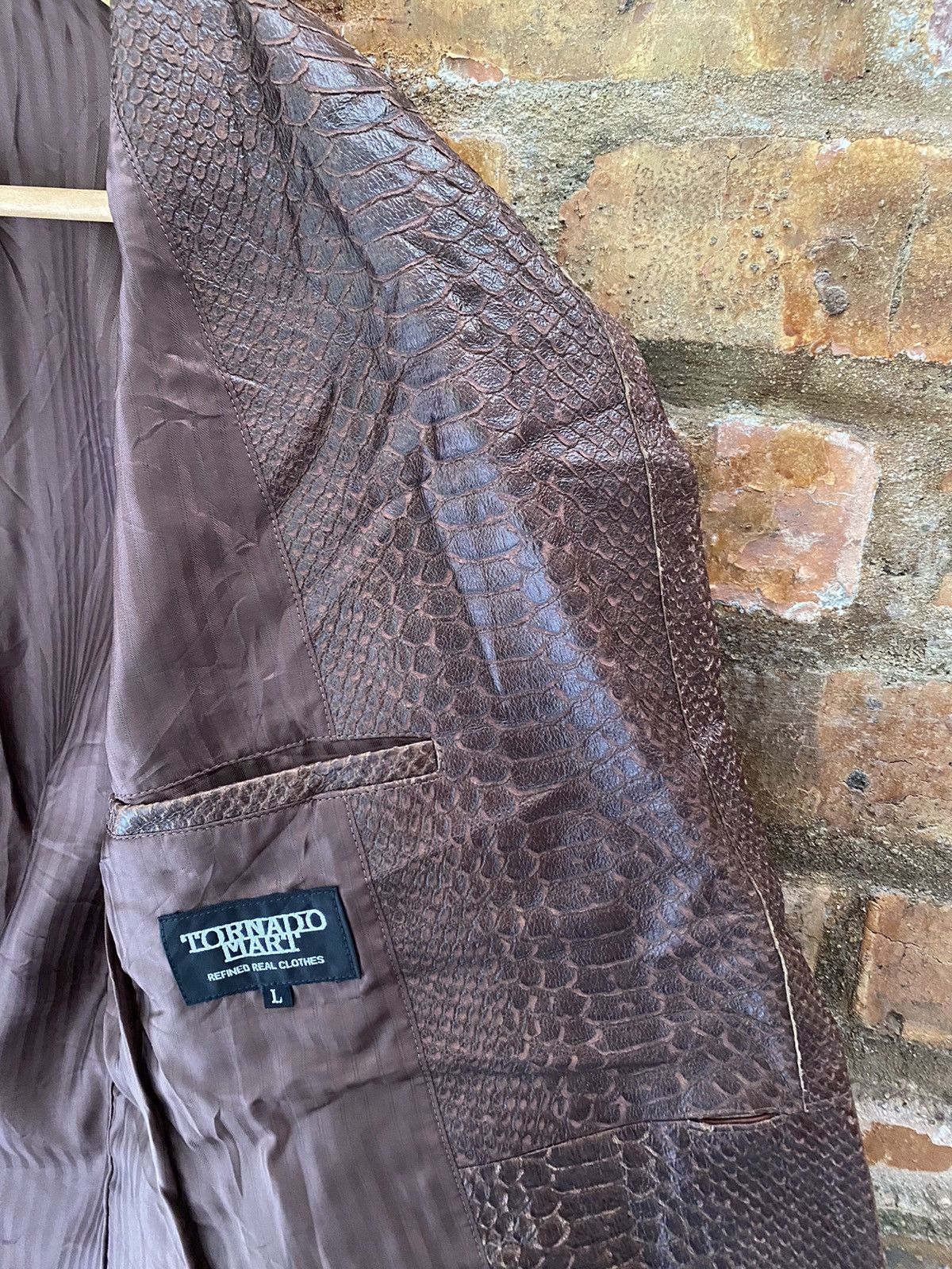 Tornado Mart 🔥🔥🔥Tornado Mart Snake Skin Leather Jacket Size US M / EU 48-50 / 2 - 16 Thumbnail