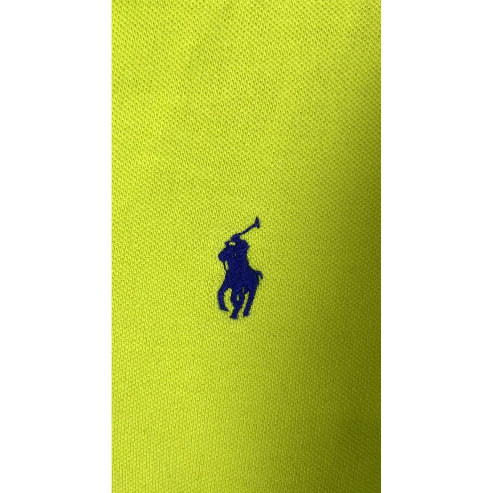 Polo Ralph Lauren Polo by Ralph Lauren Polo Shirt Mens Large Yellow Solid Pony Logo Short Sleeve Size US L / EU 52-54 / 3 - 2 Thumbnail