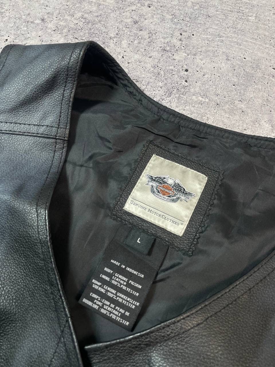 Harley Davidson Vintage Harley Davidson Women Leather Vest Y2K Size L / US 10 / IT 46 - 7 Thumbnail