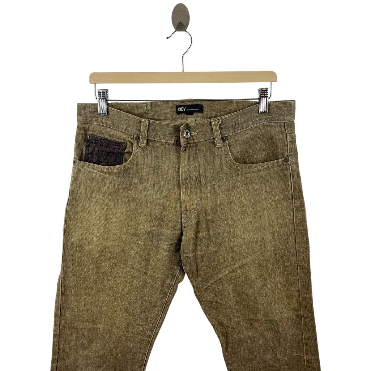 Japanese Brand CONCAVE ATTEMPT Brown colour jeans Size US 34 / EU 50 - 2 Thumbnail