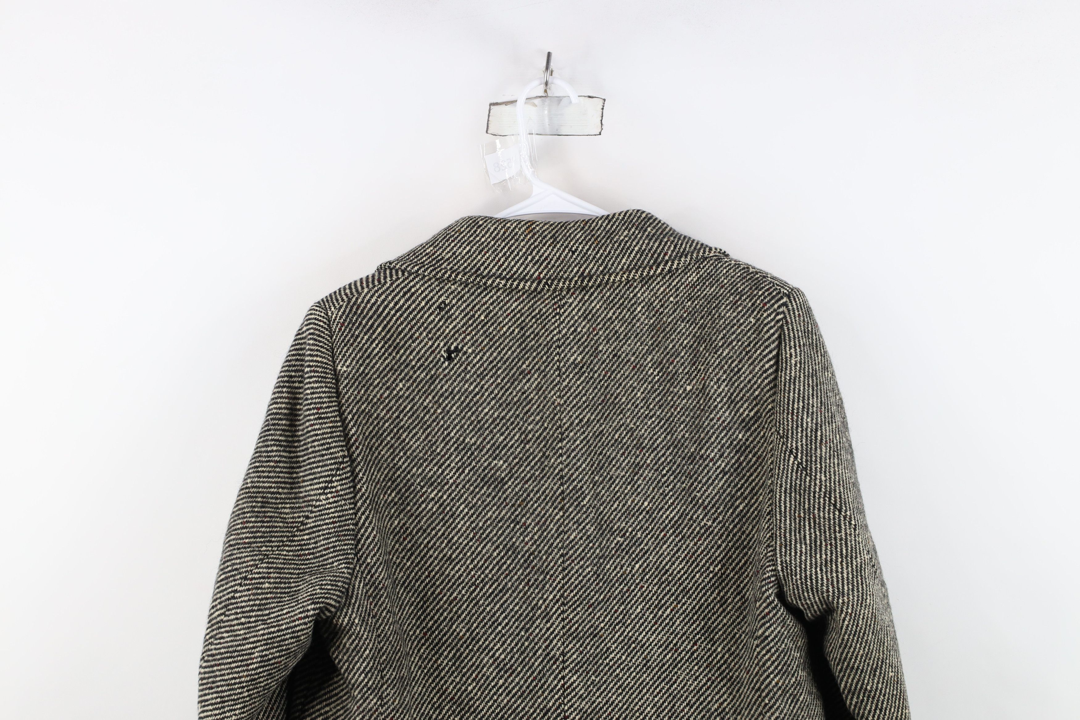 Vintage Vintage 60s Streetwear Fleck Wool Tweed Trench Coat USA Size US L / EU 52-54 / 3 - 16 Thumbnail