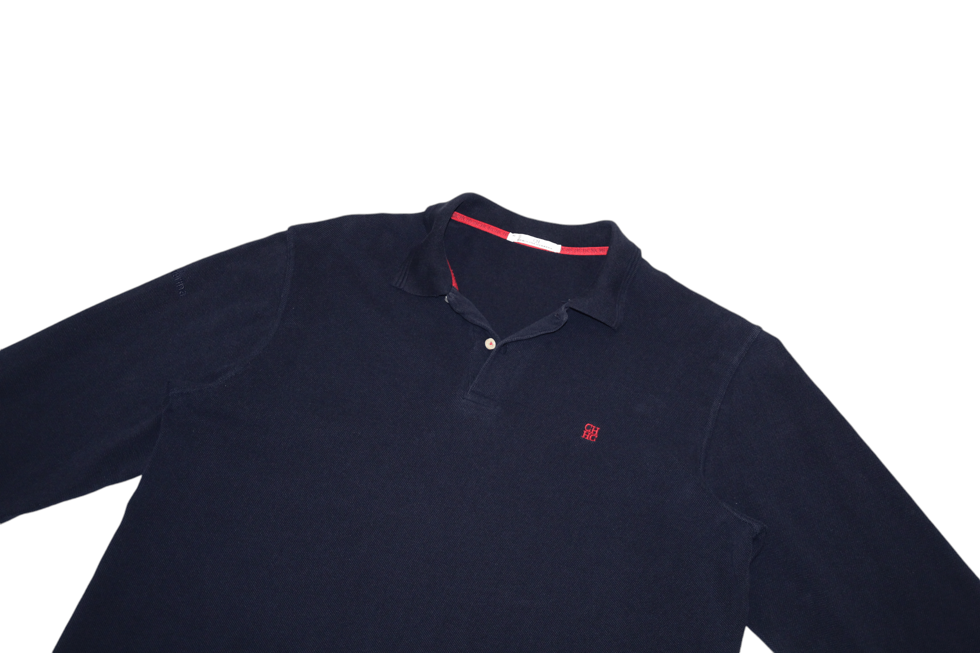 Carolina Herrera Carolina Herrera Box Logo Embroidery L/S Polo Shirt Size US XXL / EU 58 / 5 - 5 Thumbnail