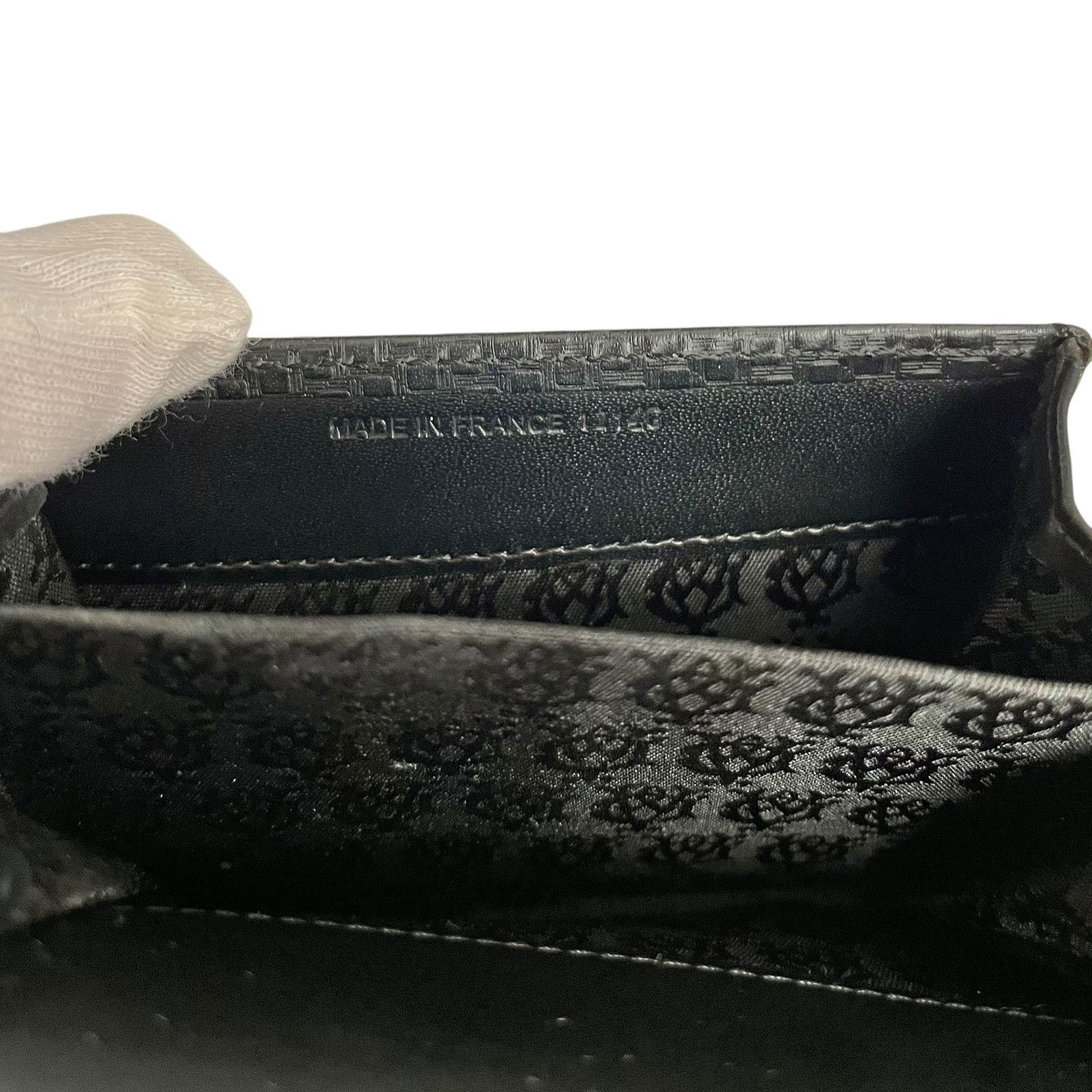 Alfred Dunhill Dunhill Micro D-Eight Black Leather Card Holder Coin Case Size ONE SIZE - 6 Thumbnail