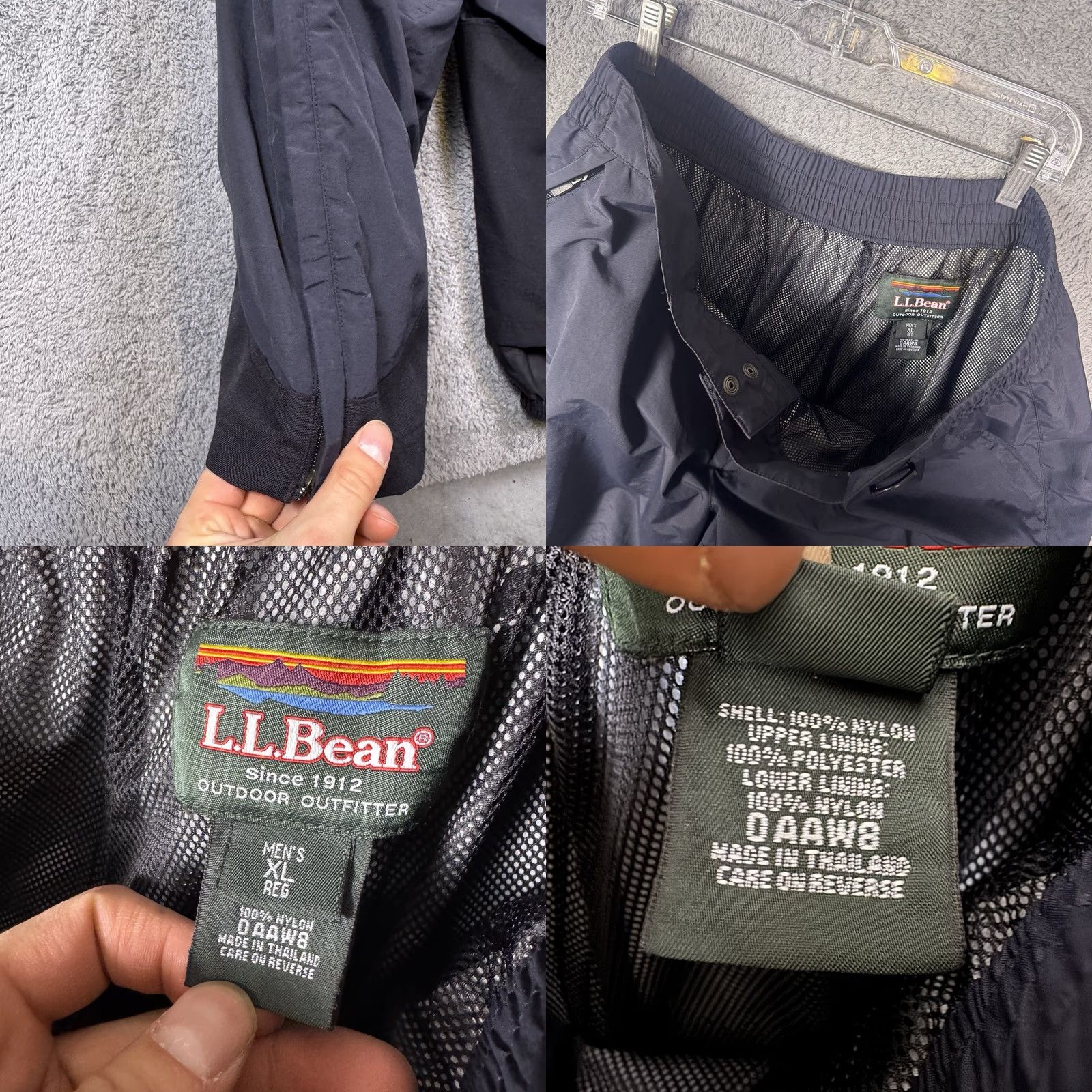 Vintage L.L. Bean Snow Pants Men's XL Black Snow Pants 0AAW8 Snowboard Ski Winter Snow Pants Mens XL Black Size US 36 / EU 52 - 8 Thumbnail