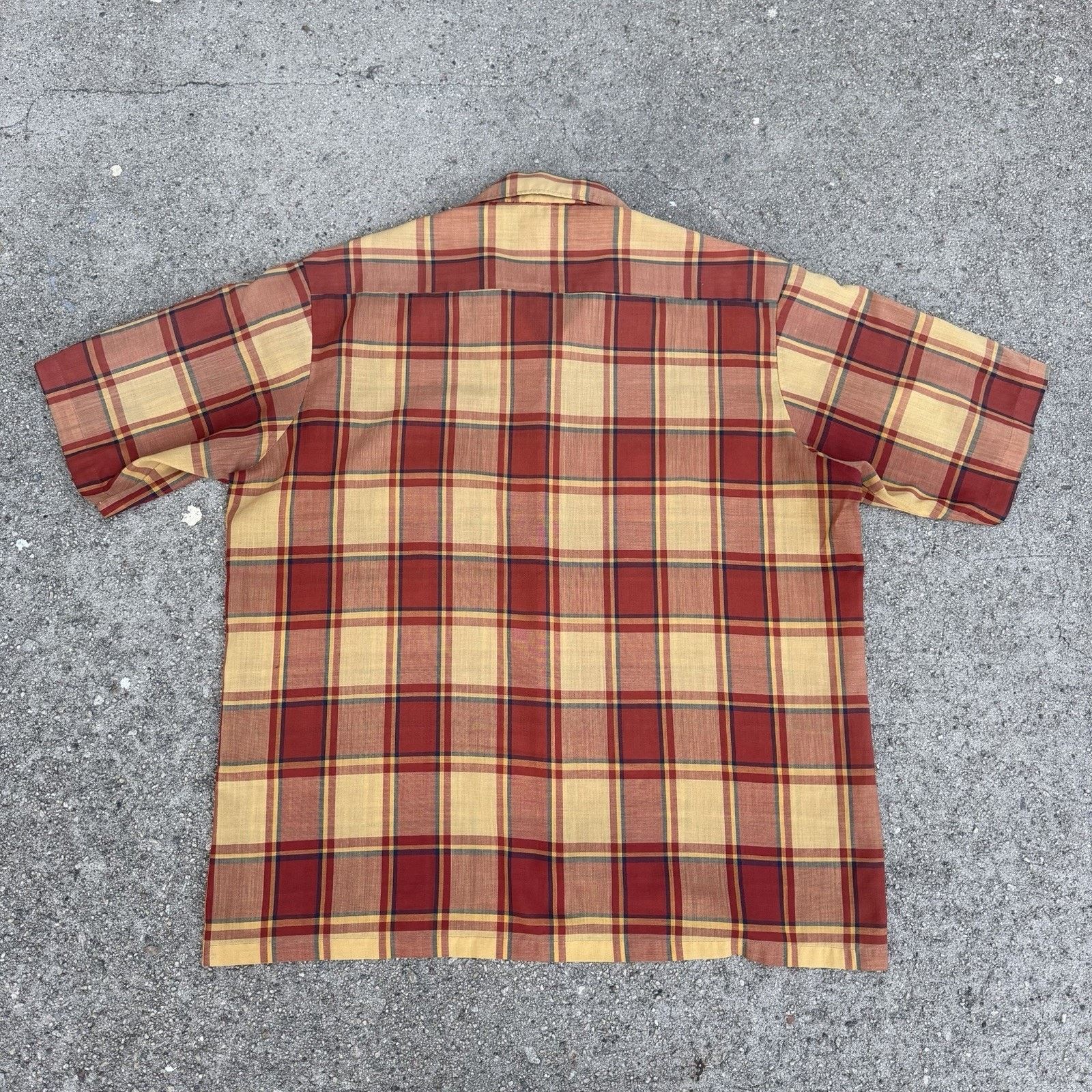 Vintage Vintage 50s 60s Penneys Townscraft Plaid Penn Prest Shirt Size US L / EU 52-54 / 3 - 3 Thumbnail