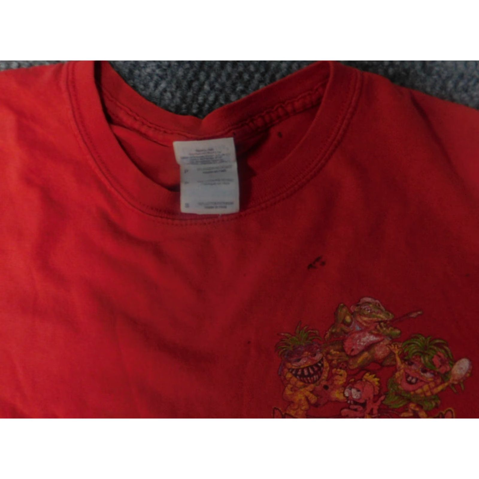 Gildan Pineapple Willie Mens Shirt Small red Gildan T-Shirt City Panama City Florida Crew Neck Short Sleeve Cotton Spandex Logo Vintage No Size US S / EU 44-46 / 1 - 6 Thumbnail