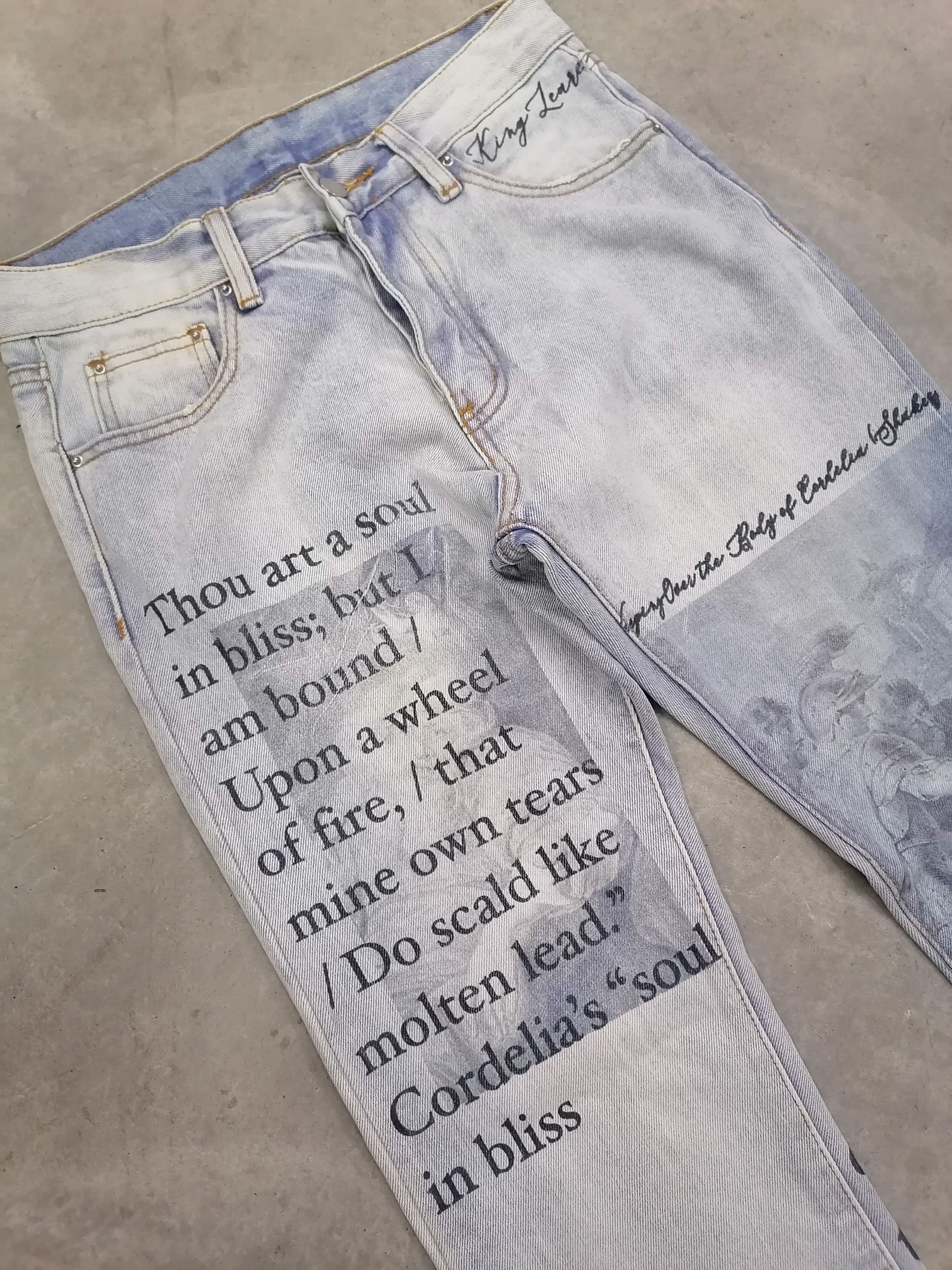 14th Addiction × If Six Was Nine × MNML Mnml Art Distressed Denim Pants Size US 29 - 6 Thumbnail