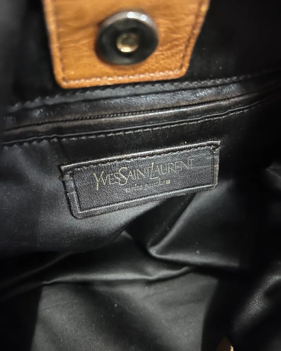 Yves Saint Laurent Yves Saint Laurent Camel Suede Layered Fringe Hobo Bag Size ONE SIZE - 10 Thumbnail