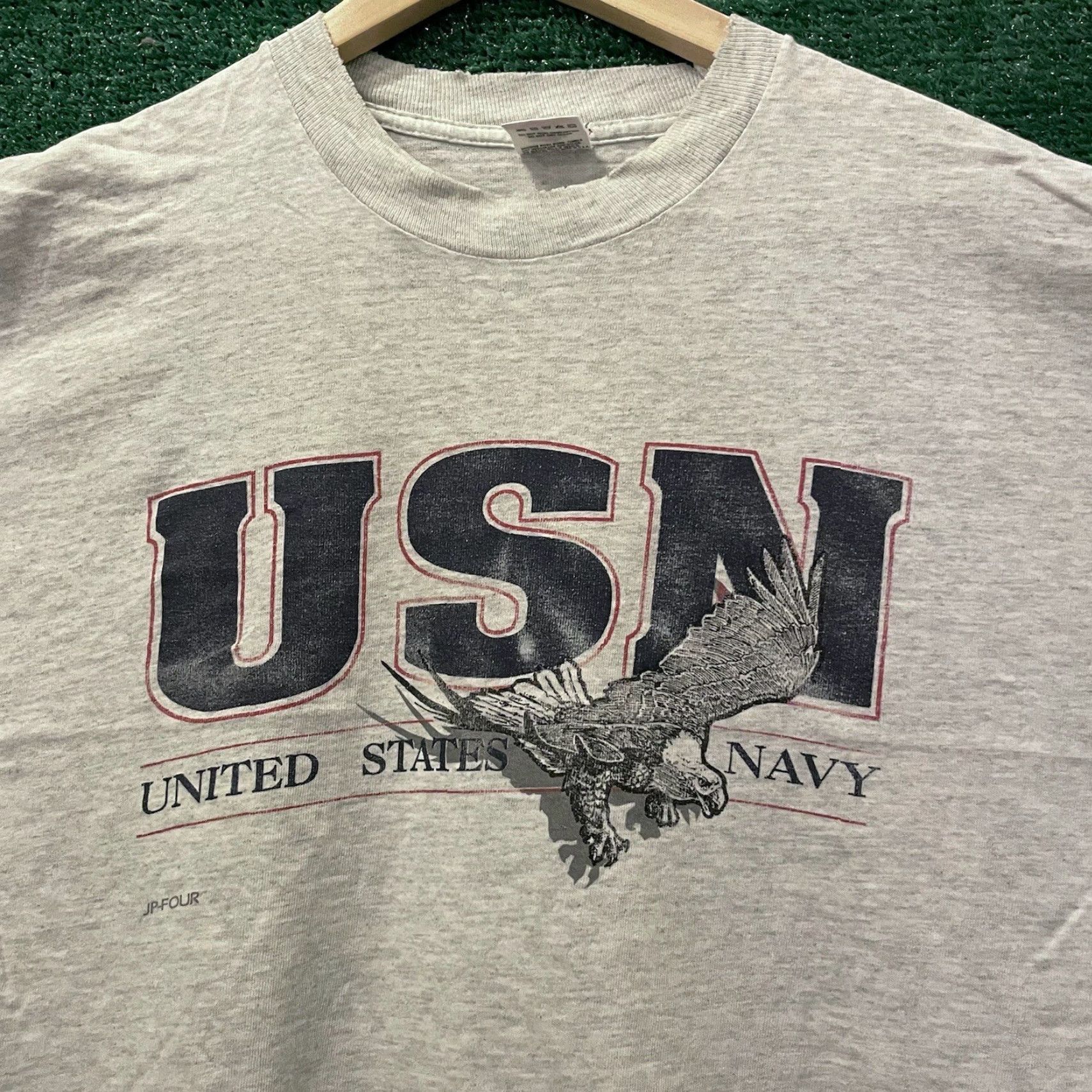 Vintage VINTAGE NAVY Shirt Mens Large Gray 90s USN Navy Shirt Men L Gray 90s Vintage Mens Size US L / EU 52-54 / 3 - 2 Thumbnail
