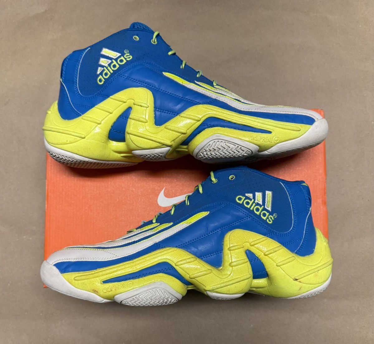Adidas Adidas Real Deal Blue Lime Mens sz 14 Basketball Shoes Rare Size US 14 / EU 47 - 1 Thumbnail
