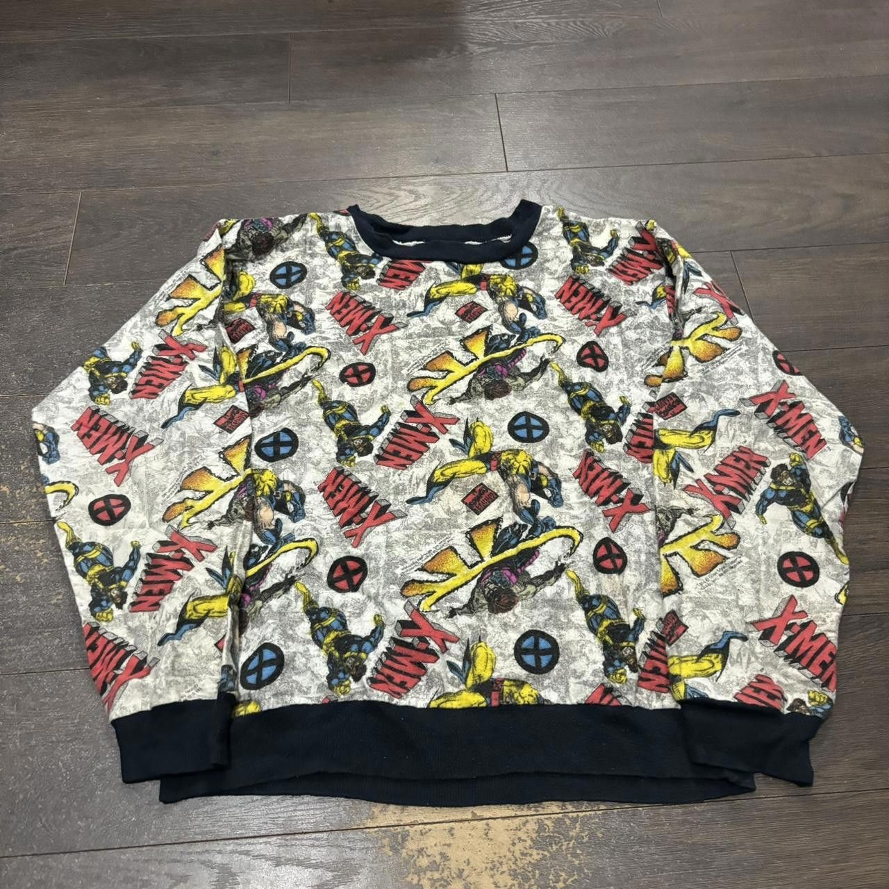 Marvel Comics Vintage X Men All Over Print Kids Sweatshirt 1994 XXSMALL Size US XS / EU 42 / 0 - 2 Thumbnail