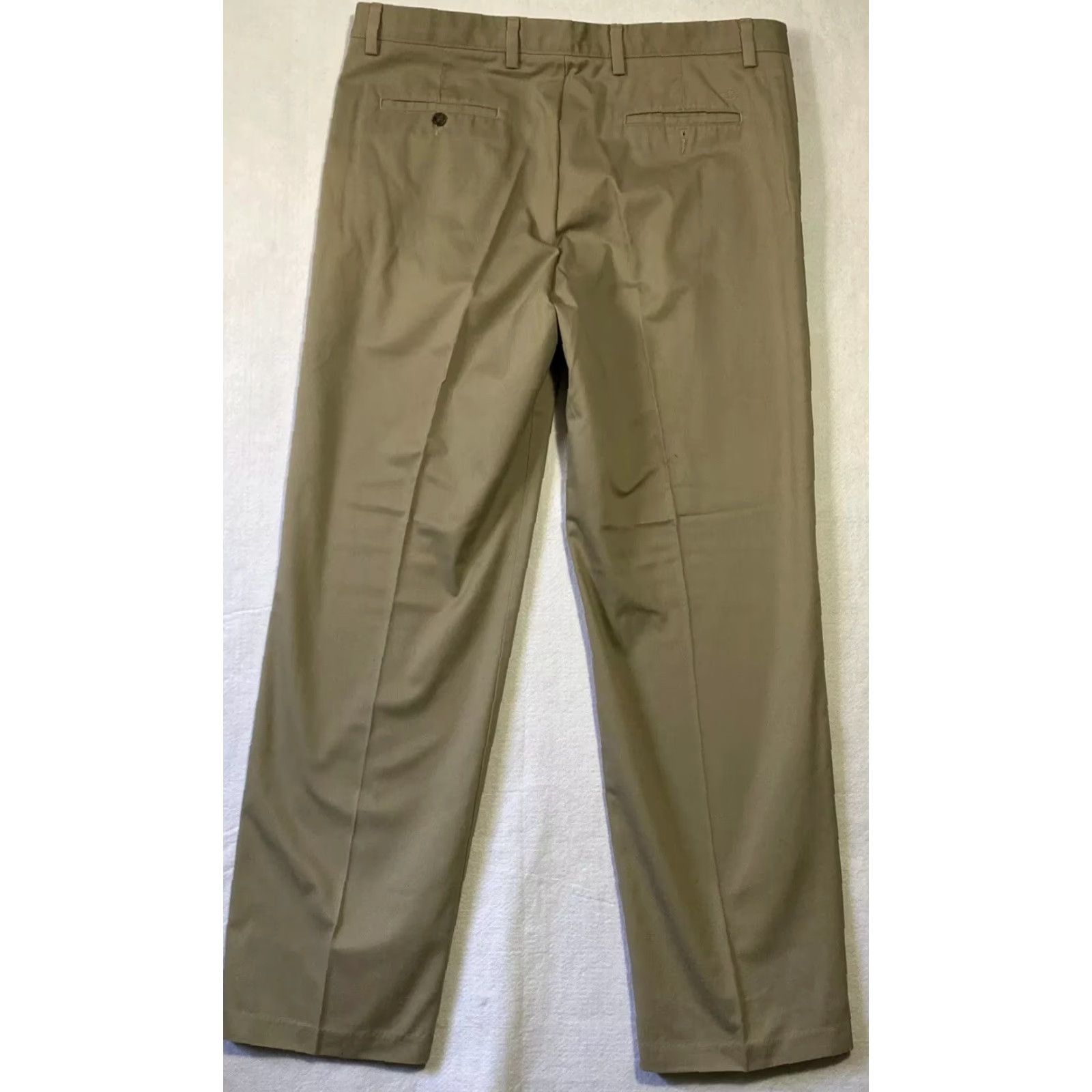 Polo Ralph Lauren Polo Ralph Lauren Dockers Chino Pants Men 38x34 Khaki Flat Front Beige Cotton Knit Regular Straight 34 Inseam Pants Mens Size US 38 / EU 54 - 5 Thumbnail