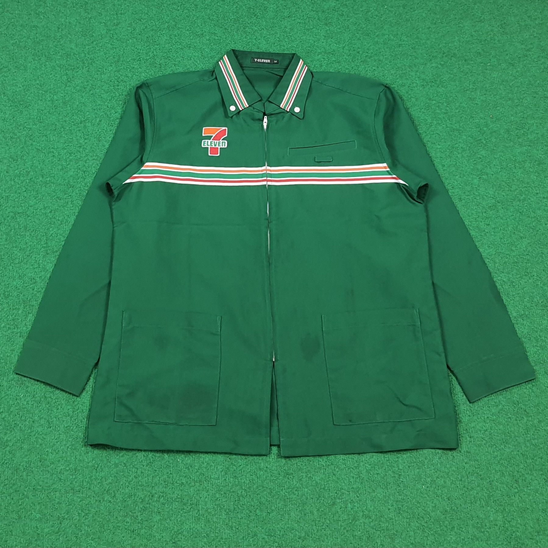 Japanese Brand Vintage 7 Eleven Japan Staff Uniform Work Jacket C299N53 Size US M / EU 48-50 / 2 - 1 Thumbnail
