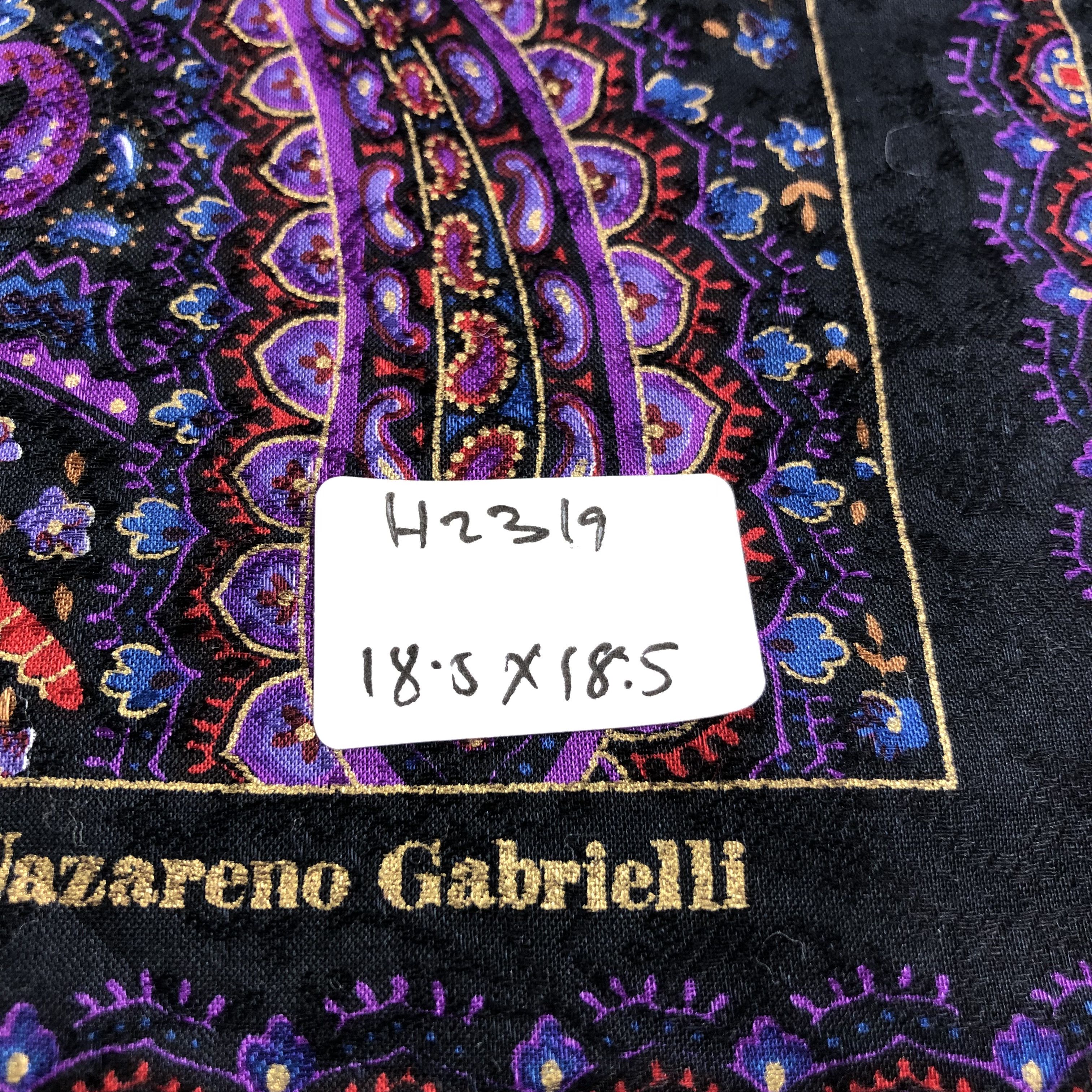 Nazareno Gabrielli Nazareno Gabrielli Paisley Handkerchief Neckerchief H2319 Size ONE SIZE - 5 Thumbnail