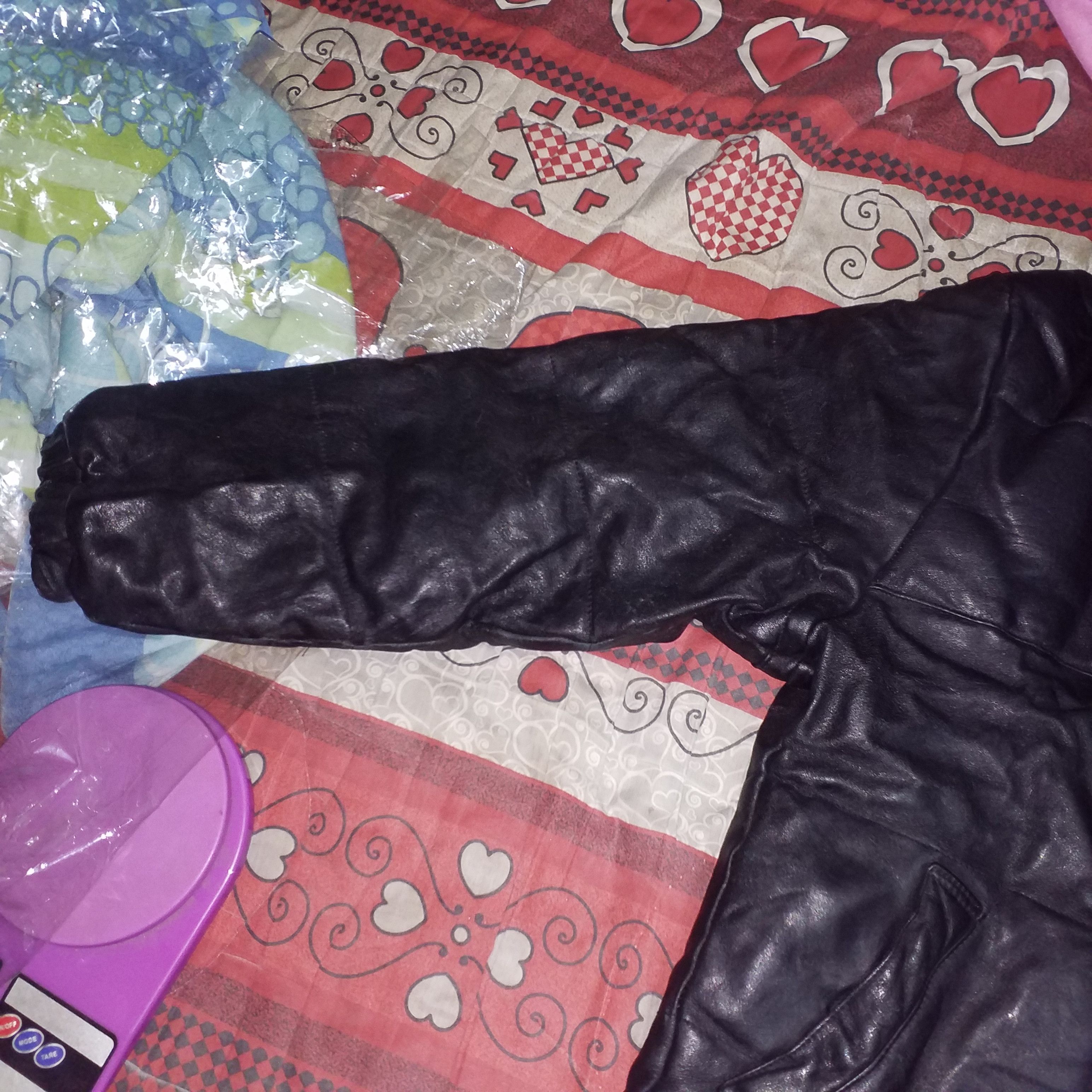 image of Outdoor Life x Schott Full Leather Schott Goose Down Vintage in Black, Men's (Size Medium)