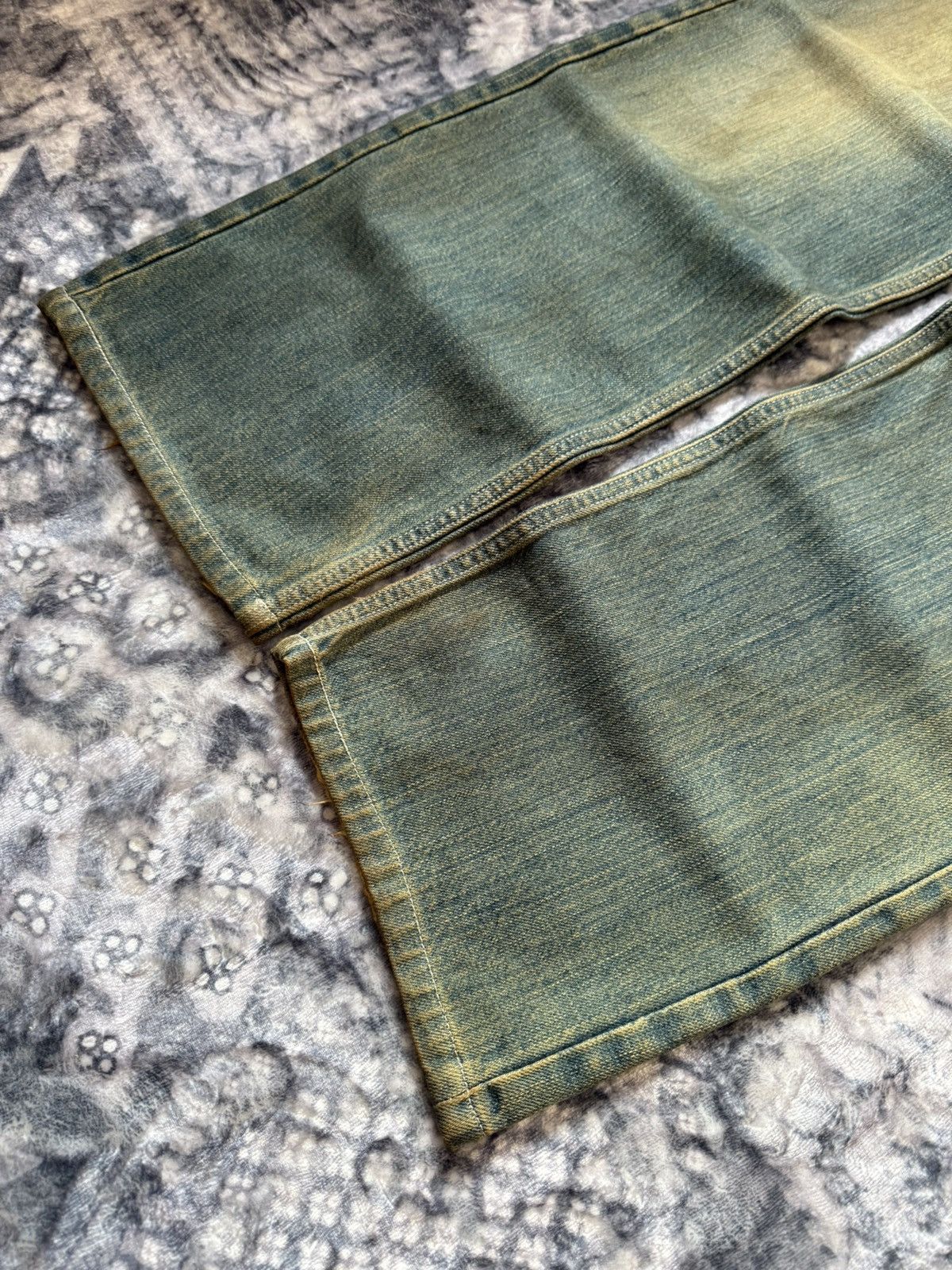 Blue Blue Japan × Japanese Brand × KOJIMA GENES Karakuri Japan Artisanal Double Pocket Mud Wash Baggy Jeans Size US 30 / EU 46 - 13 Thumbnail