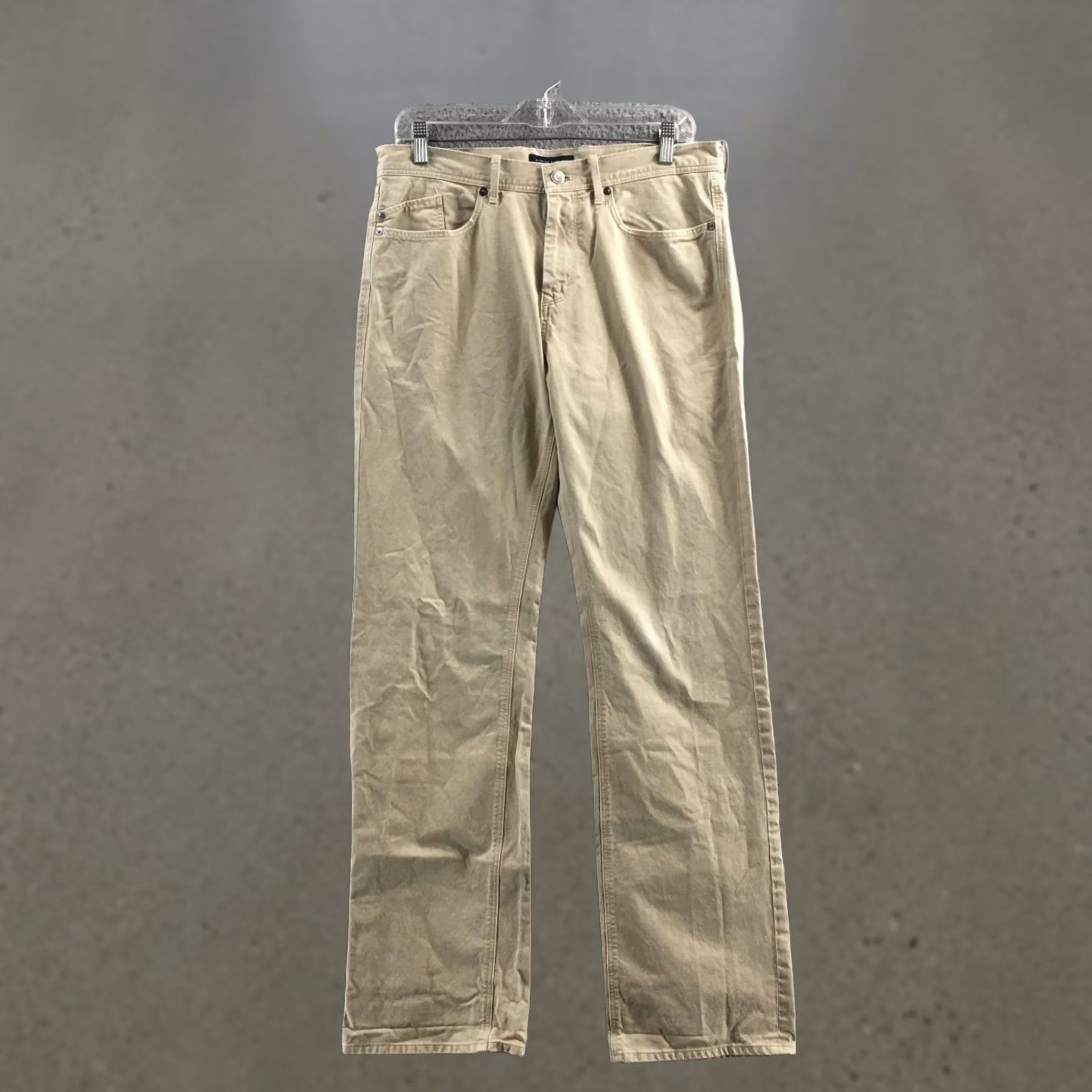 Banana Republic Banana Republic Jeans Mens 32" Waist Straight Fit Denim Beige Mid Rise 5-Pocket Regular Inseam 31.5in Size US 32 / EU 48 - 1 Thumbnail