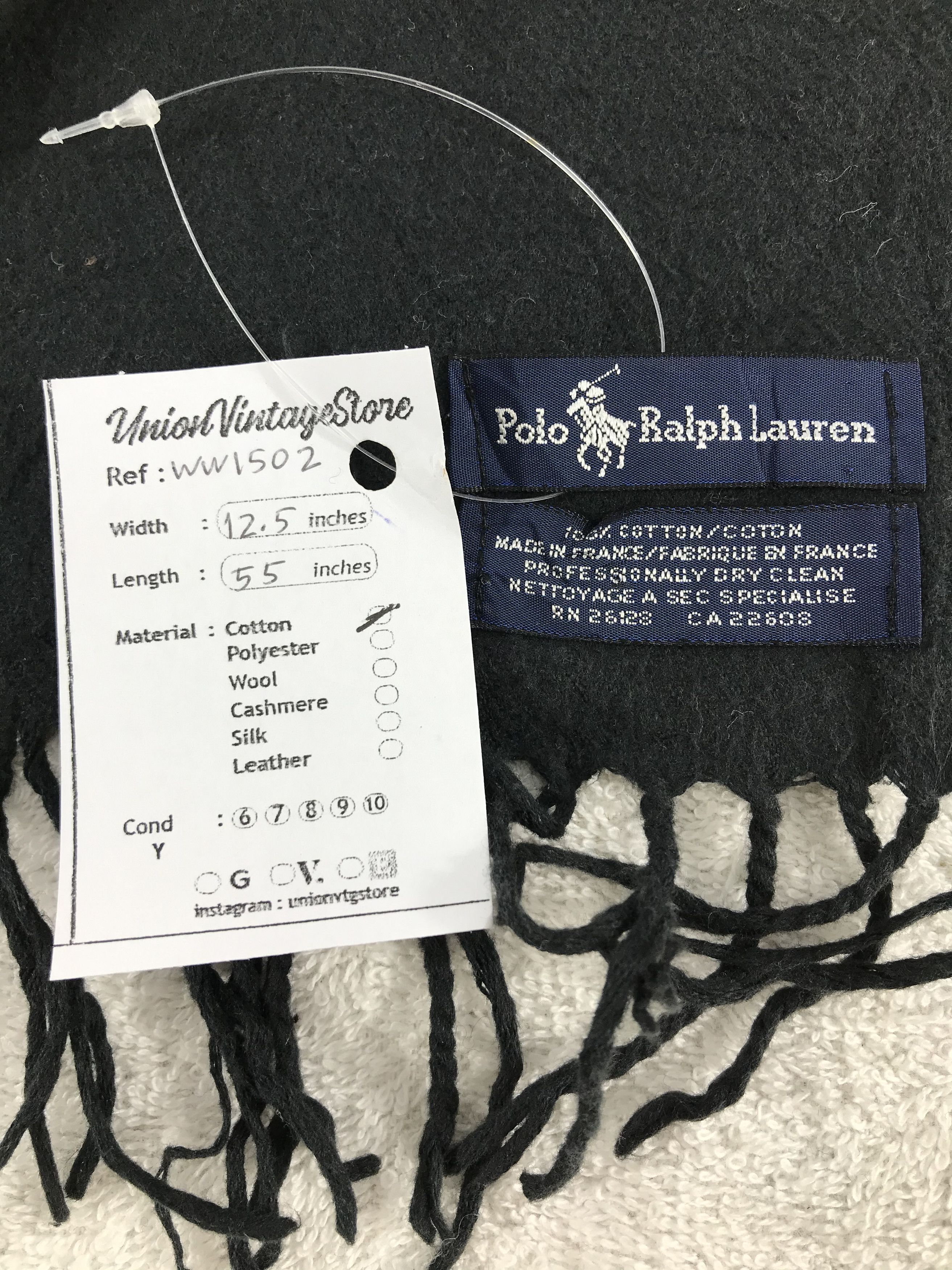 Polo Ralph Lauren × Vintage Polo Ralph Lauren Scarf / Muffler / Neckwear - WW1502 Size ONE SIZE - 5 Thumbnail