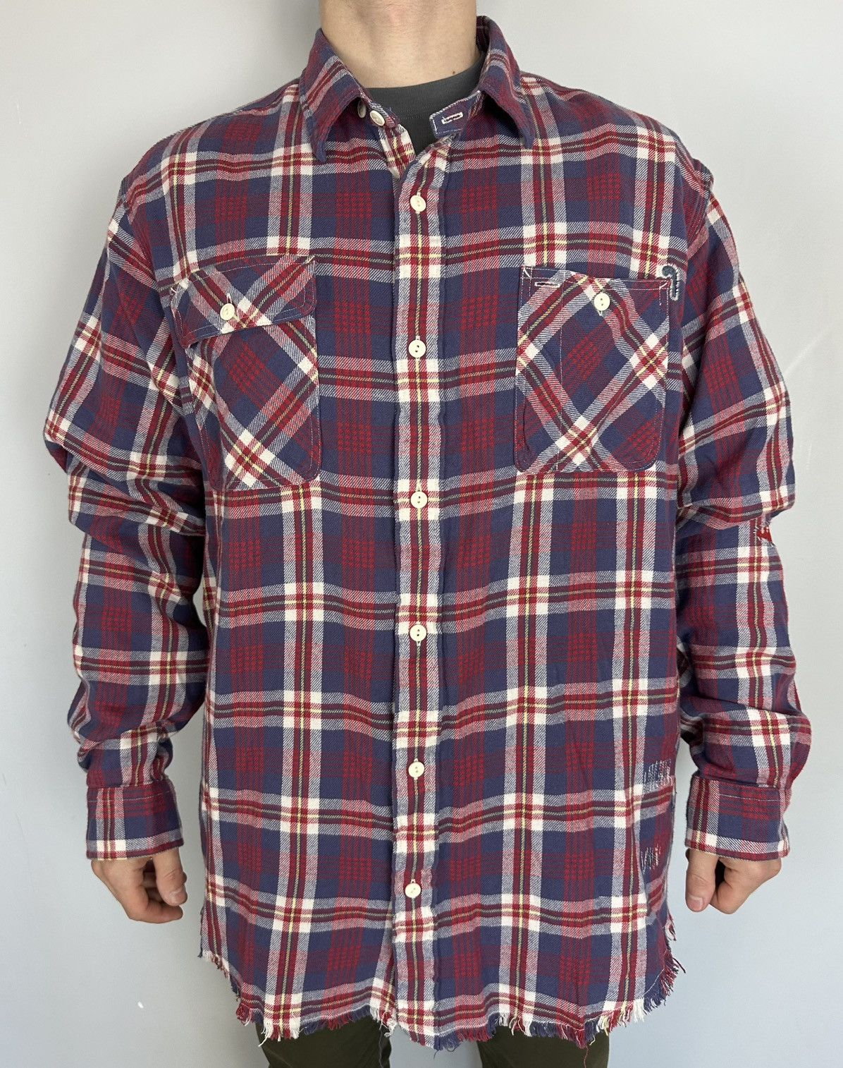 Polo Ralph Lauren Ralph Lauren Polo Country RL Distressed Flannel Shirt rare Size US XXL / EU 58 / 5 - 1 Thumbnail
