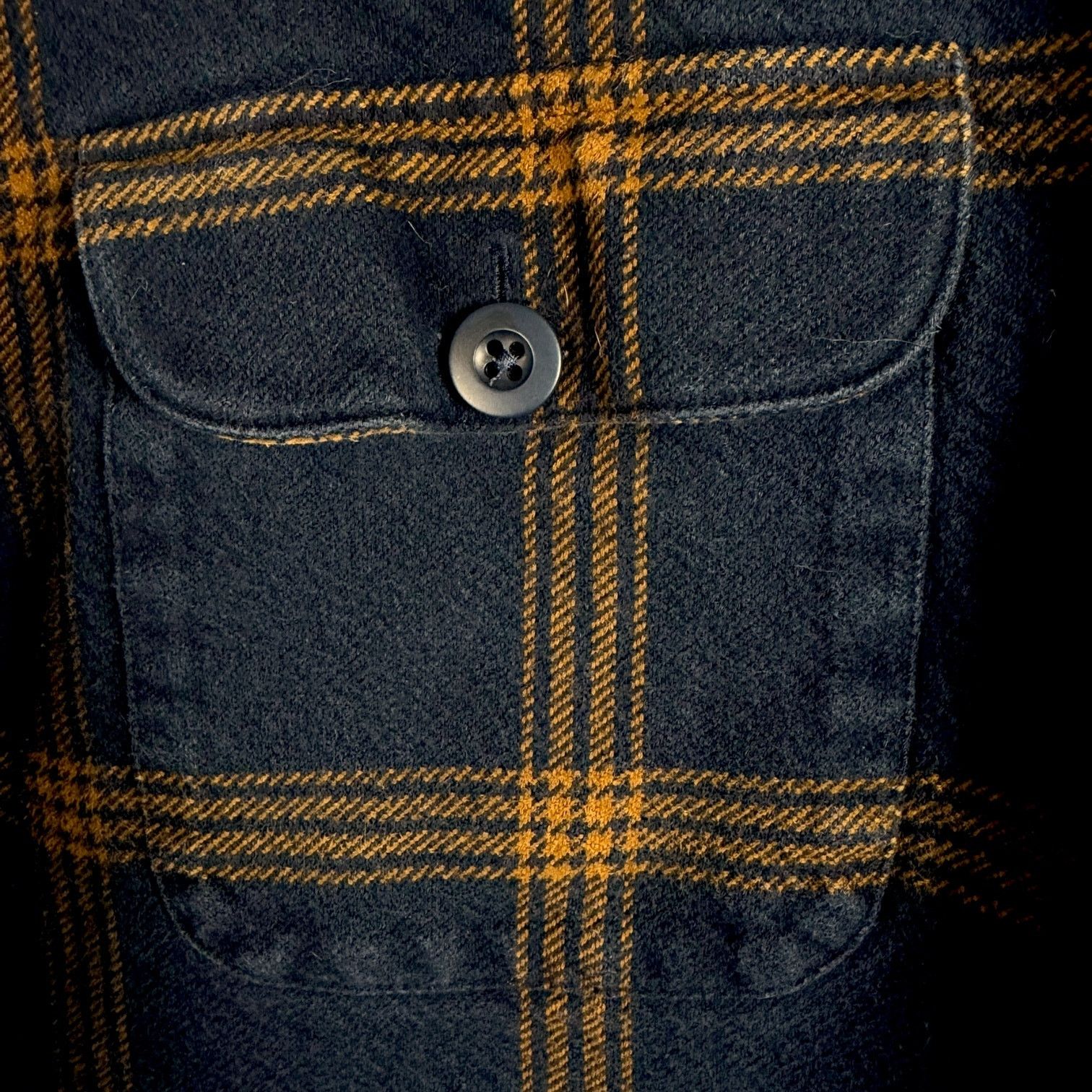 Madewell Men's Madewell Flannel Easy Shirt Jacket Navy Plaid - XL Size US L / EU 52-54 / 3 - 5 Thumbnail