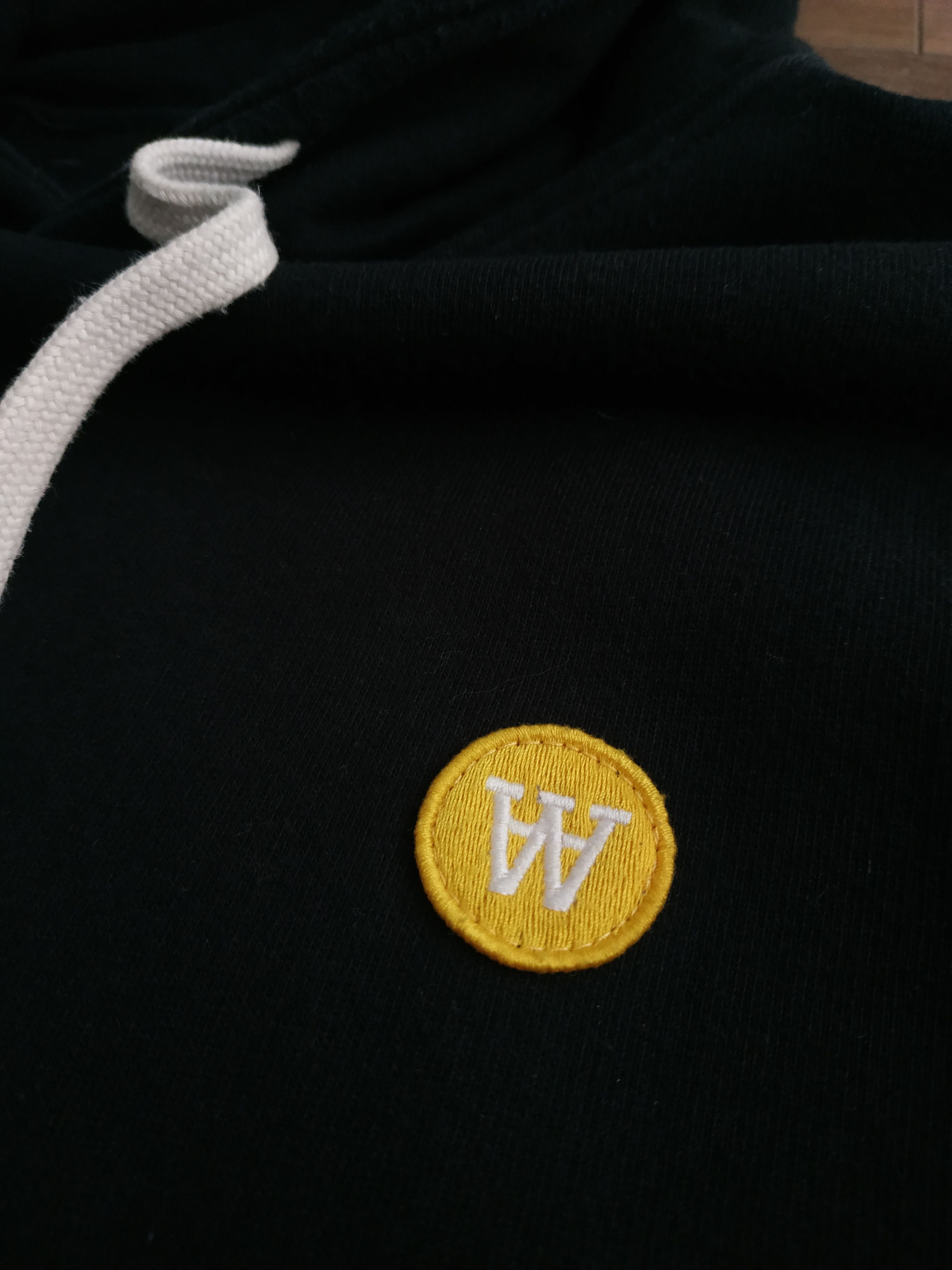 Wood Wood Wood Wood Double A Men's Black Hoodie, s. MEDIUM Size US M / EU 48-50 / 2 - 7 Thumbnail