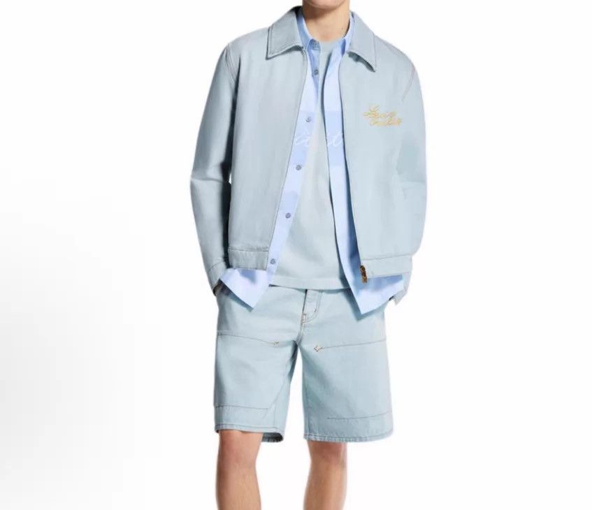 Louis Vuitton Lv 26SS Embroidered Logo Denim Jacket 54 & Shorts 33 Set Size US L / EU 52-54 / 3 - 1 Thumbnail