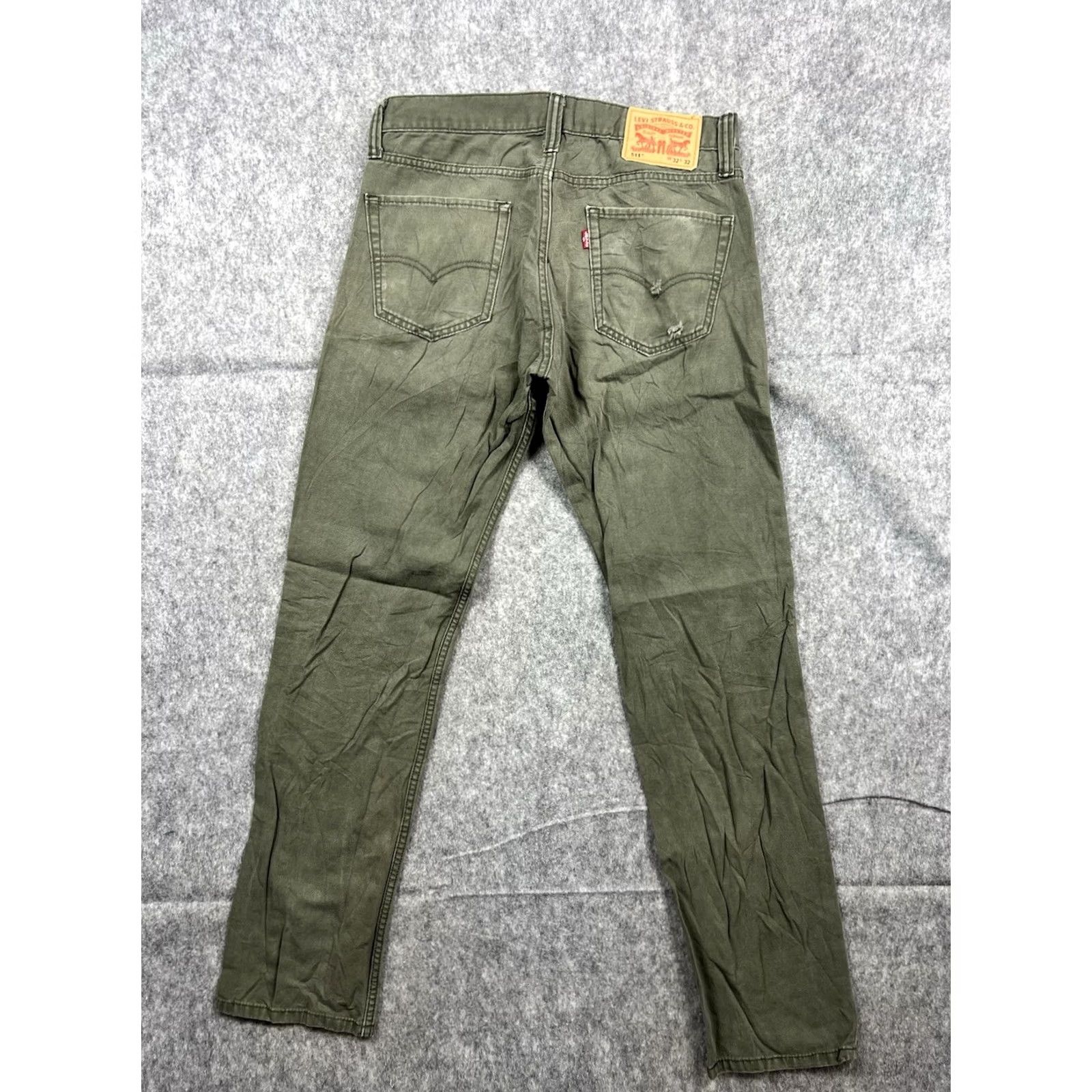 Levi's VINTAGE Levi's 511 Jeans Slim Straight Leg 32x32 Olive Green 32 Regular Mens Shoes? Size US 32 / EU 48 - 2 Thumbnail