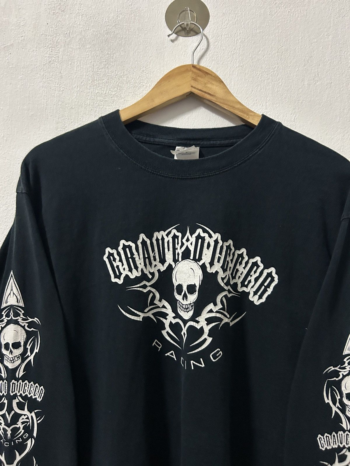Vintage Vintage 00’s Crave digger racing skull longsleeve Size US L / EU 52-54 / 3 - 2 Thumbnail