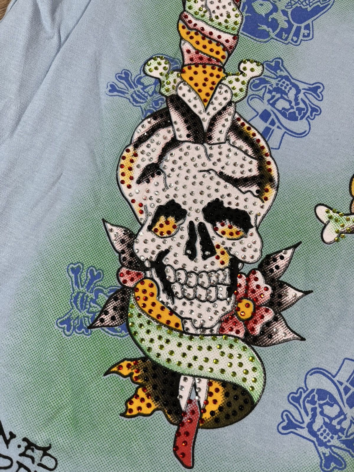 Ed Hardy Ed Hardy T Shirt Skull Vintage Size US XL / EU 56 / 4 - 4 Thumbnail