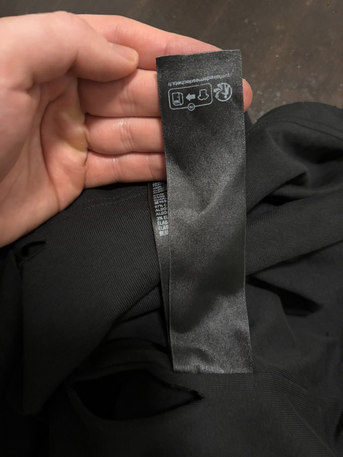 Balenciaga Black Antwerpen Distressed Inside Out Tee Size US M / EU 48-50 / 2 - 8 Thumbnail