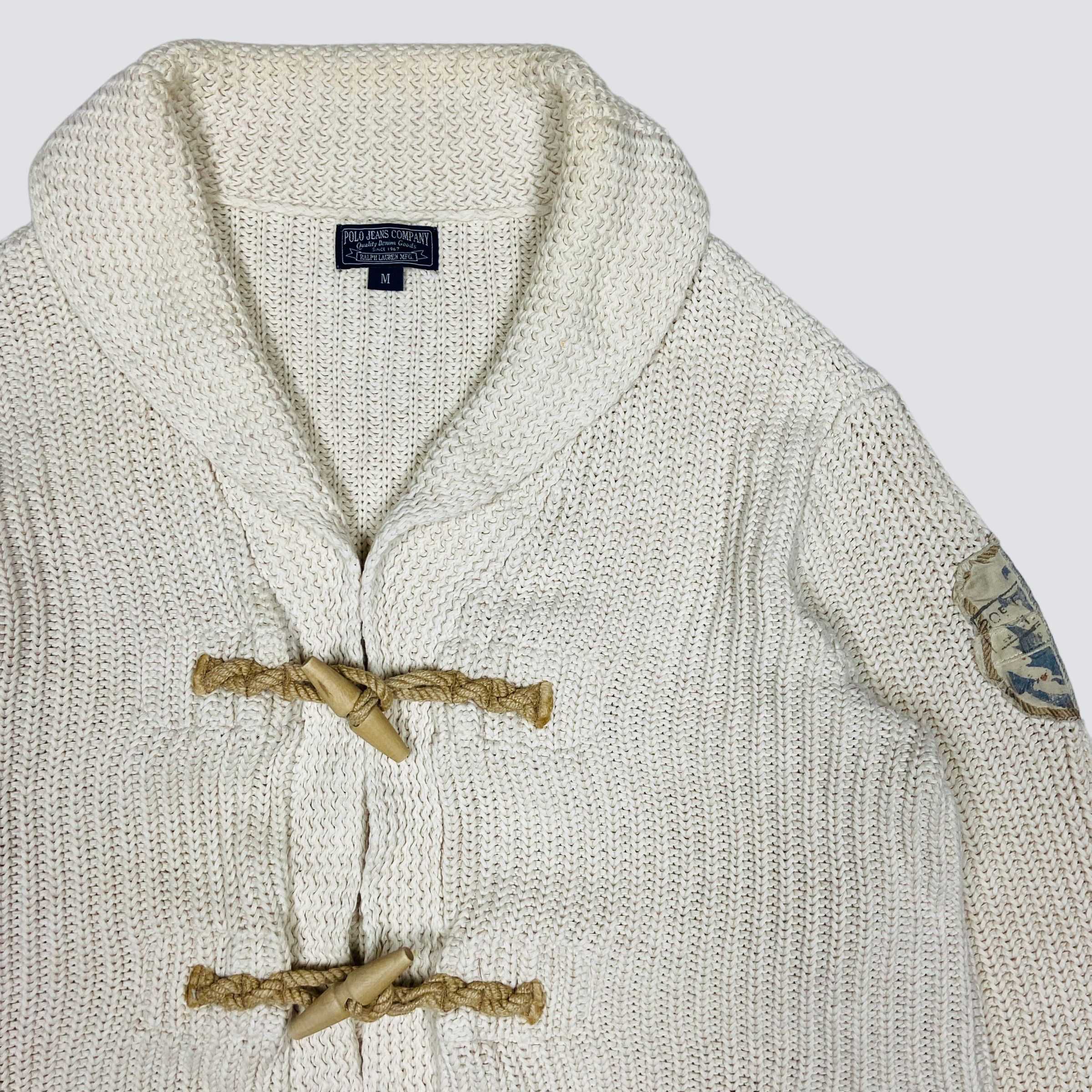 Ralph Lauren 1990s RALPH LAUREN ARCHIVE HEAVY KNITTED CARDIGAN - № 1101 Size US M / EU 48-50 / 2 - 5 Thumbnail